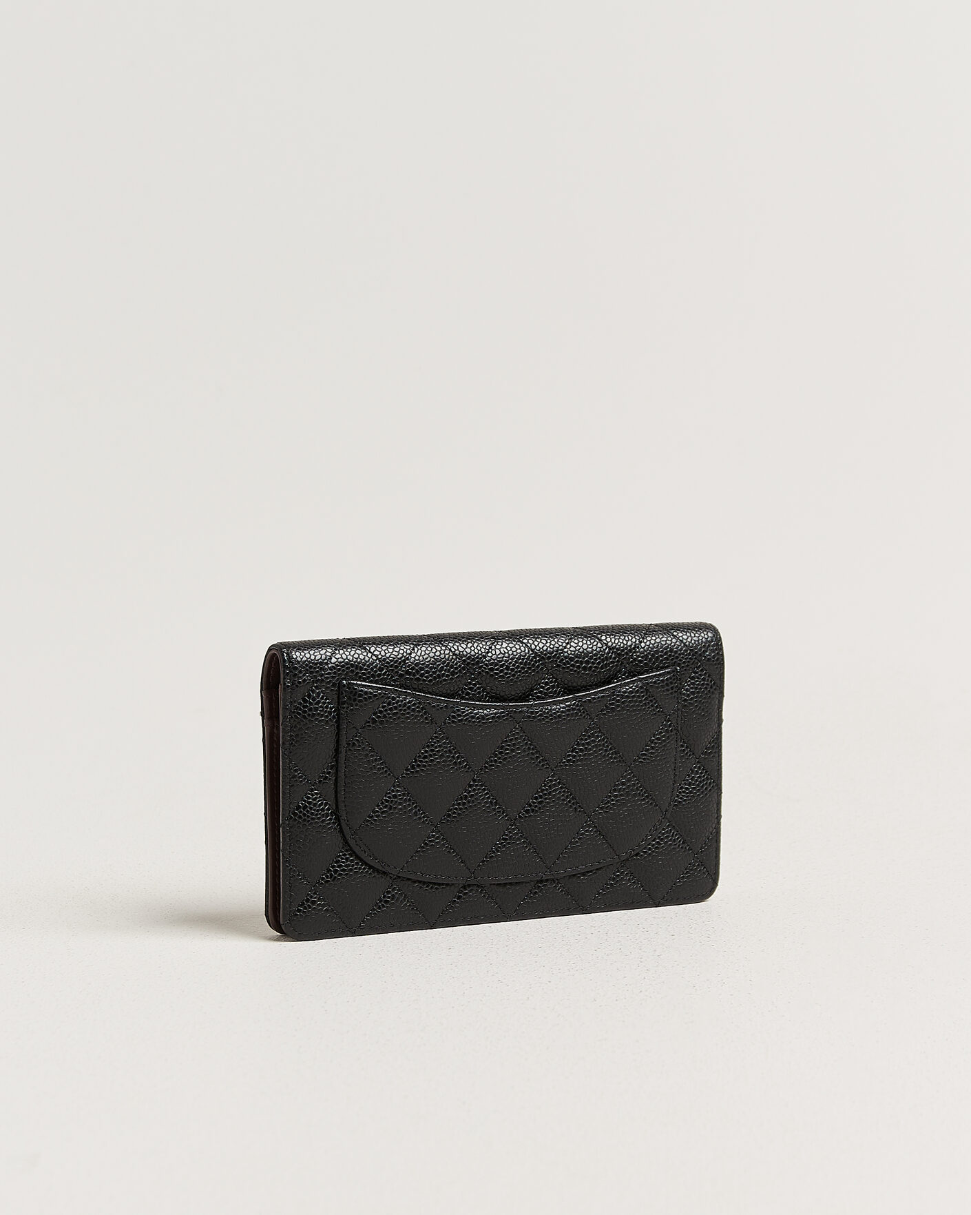 Heren | Pre-Owned & Vintage Bags | Chanel Pre-Owned | Classic Bifold Wallet Caviar Leather Black