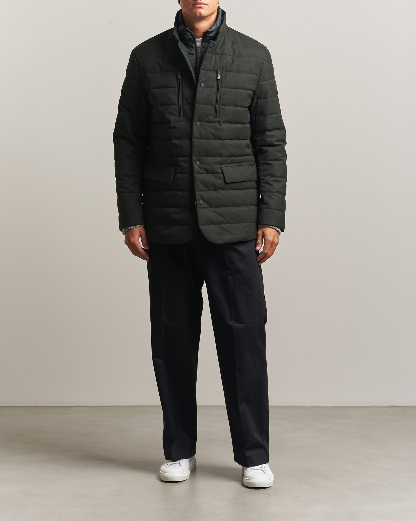 Heren | Jassen | Save The Duck | Felipe Padded Flannel Jacket Green Black