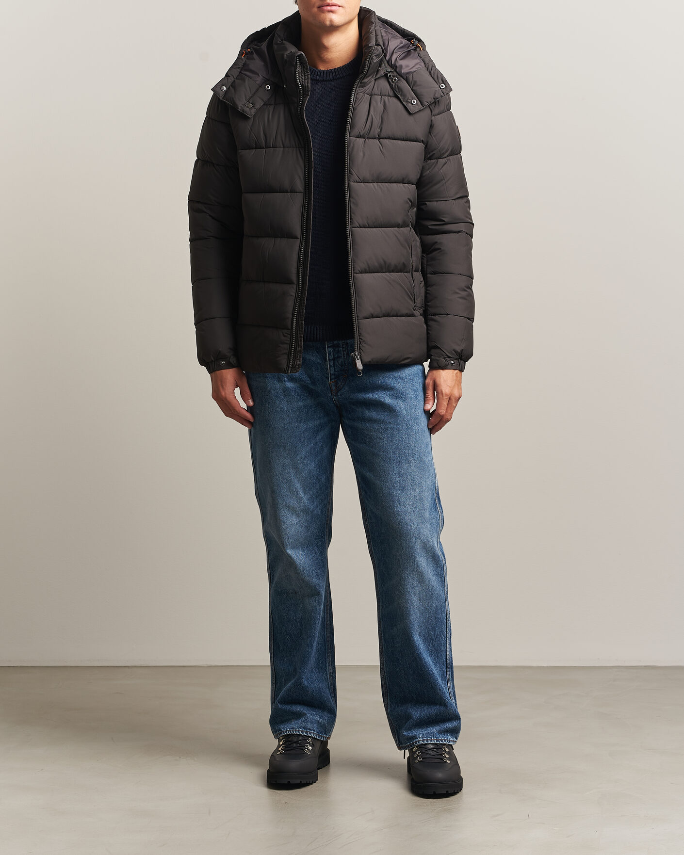 Heren | Jassen | Save The Duck | Boris Matt Padded Puffer Brown Black