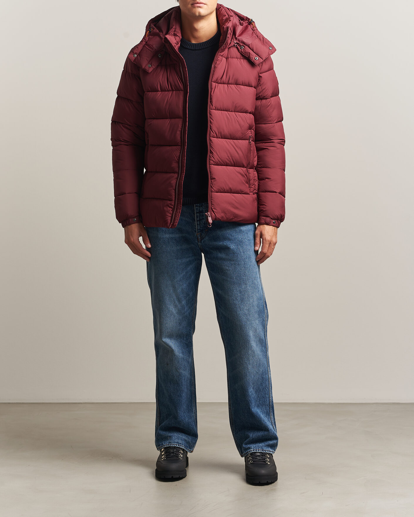 Heren | Jassen | Save The Duck | Boris Matt Padded Puffer Wine Red