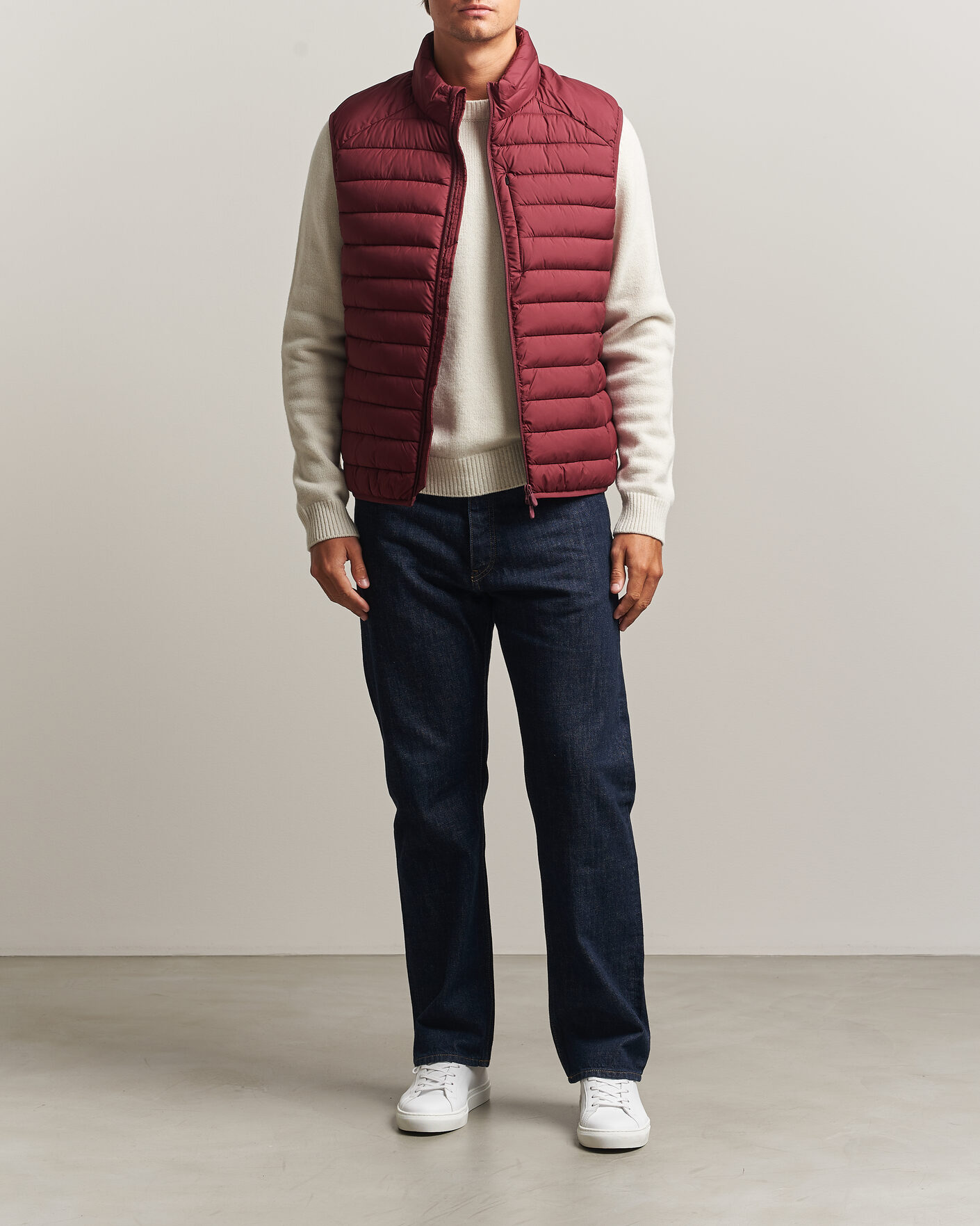 Heren | Gilets | Save The Duck | Rhus Matt Lightweight Vest Wine Red