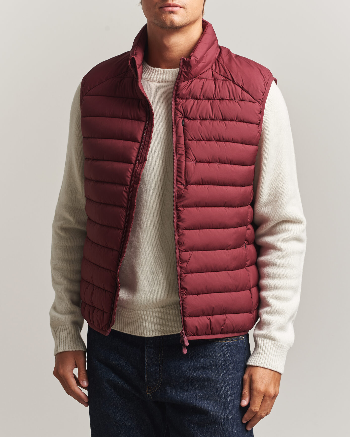 Heren | Gilets | Save The Duck | Rhus Matt Lightweight Vest Wine Red
