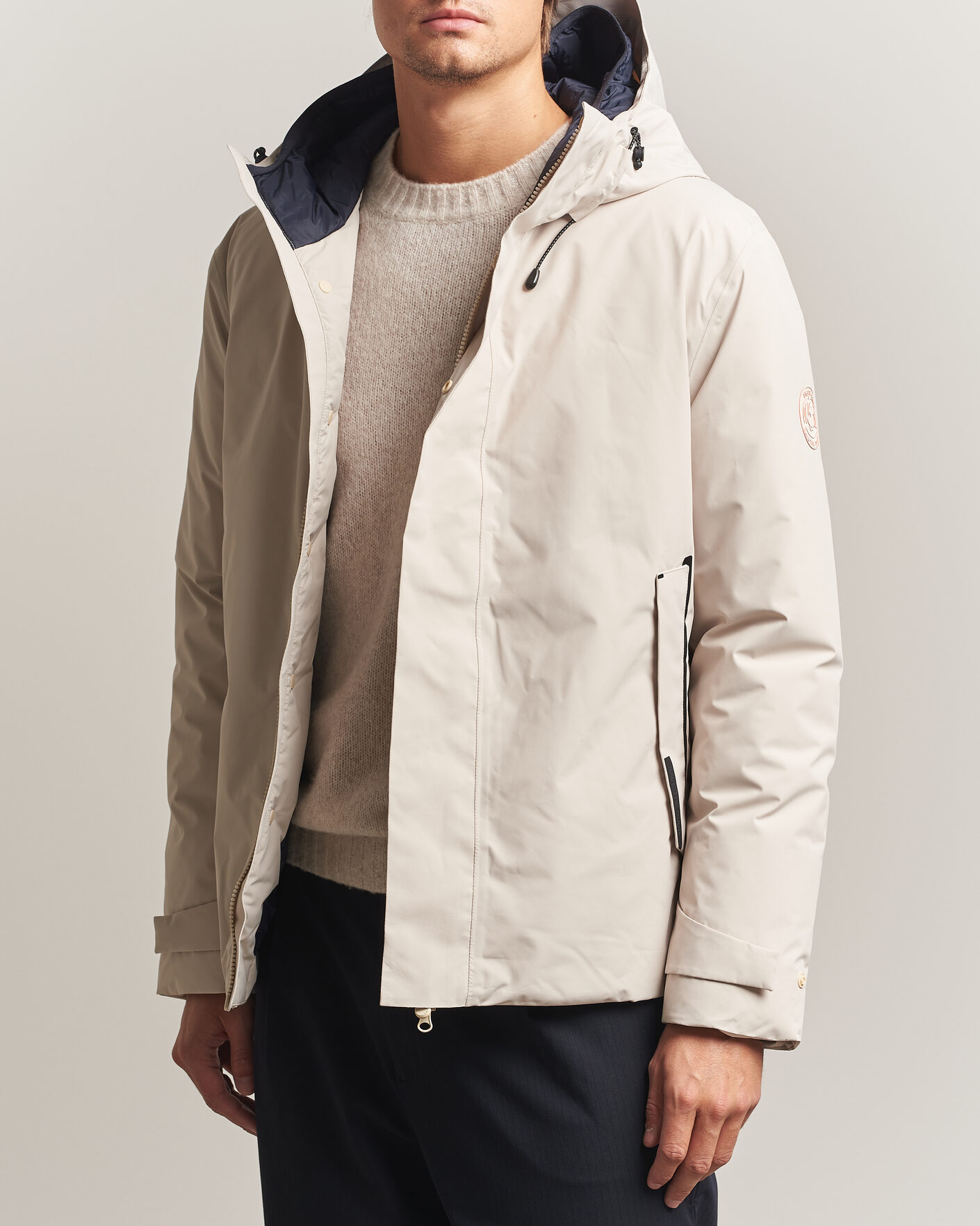 Heren | Jassen | Save The Duck | Arctic Gasparo Hooded Down Jacket Shore Beige