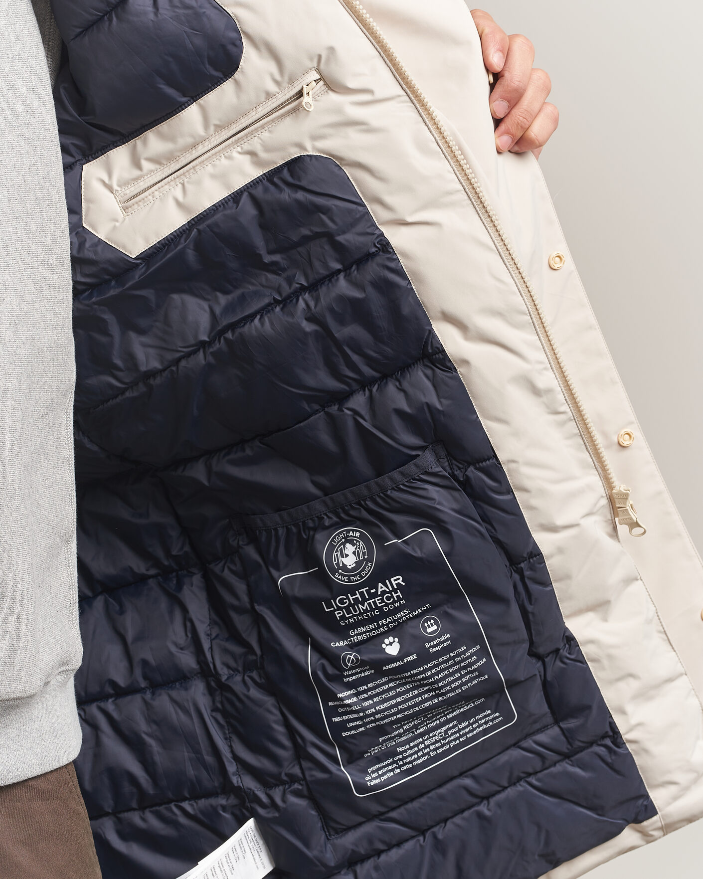 Heren | Jassen | Save The Duck | Arctic Gregoire Down Coat Shore Beige