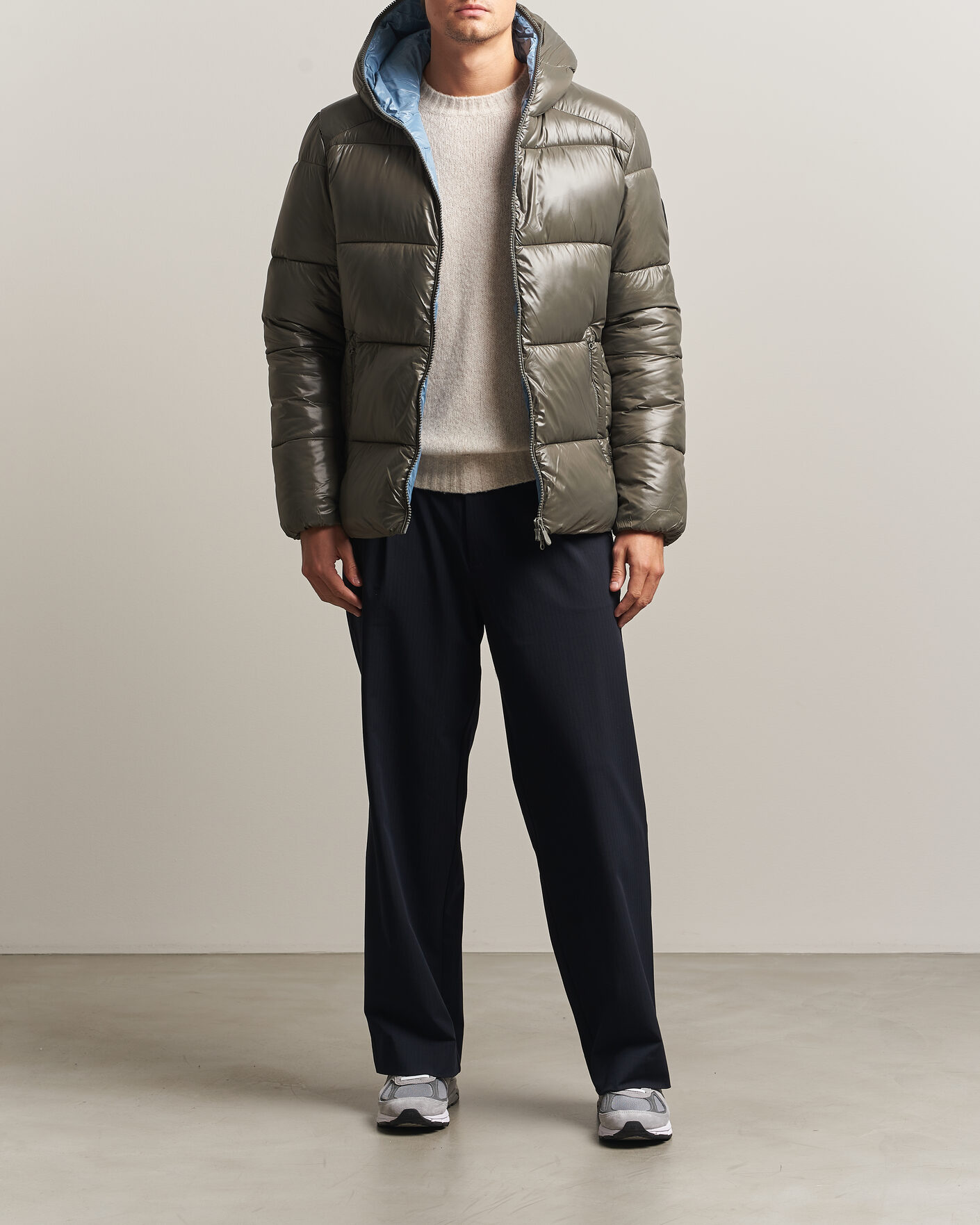 Heren | Jassen | Save The Duck | Edgard Padded Puffer Gunmetal Grey