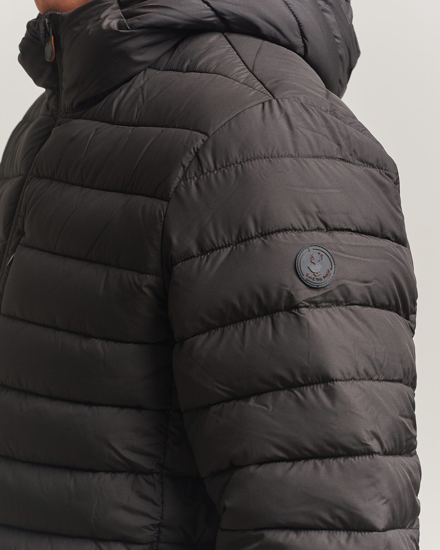 Heren | Jassen | Save The Duck | Juncus Matt Lightweight Hood Jacket Brown Black