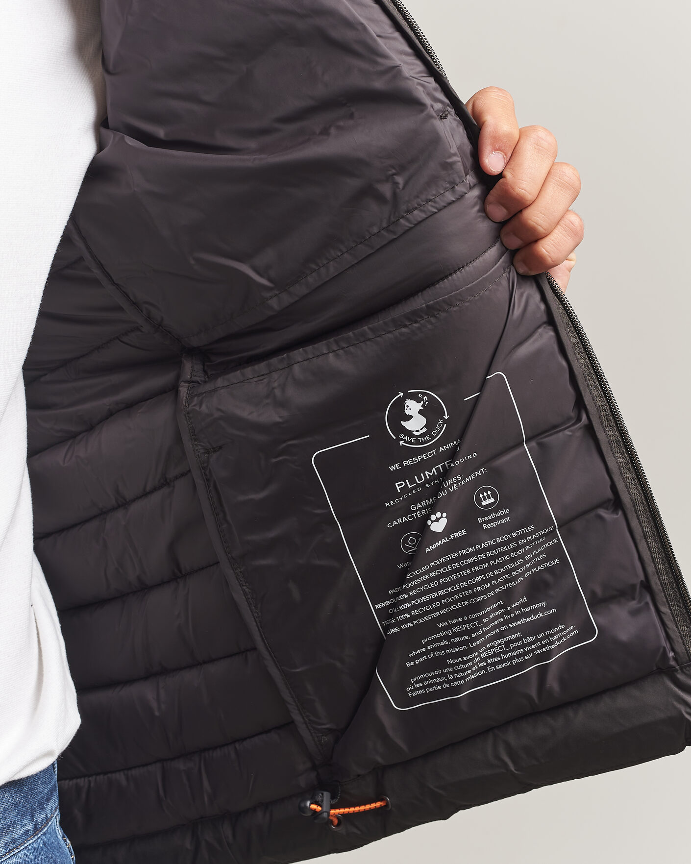 Heren | Jassen | Save The Duck | Juncus Matt Lightweight Hood Jacket Brown Black