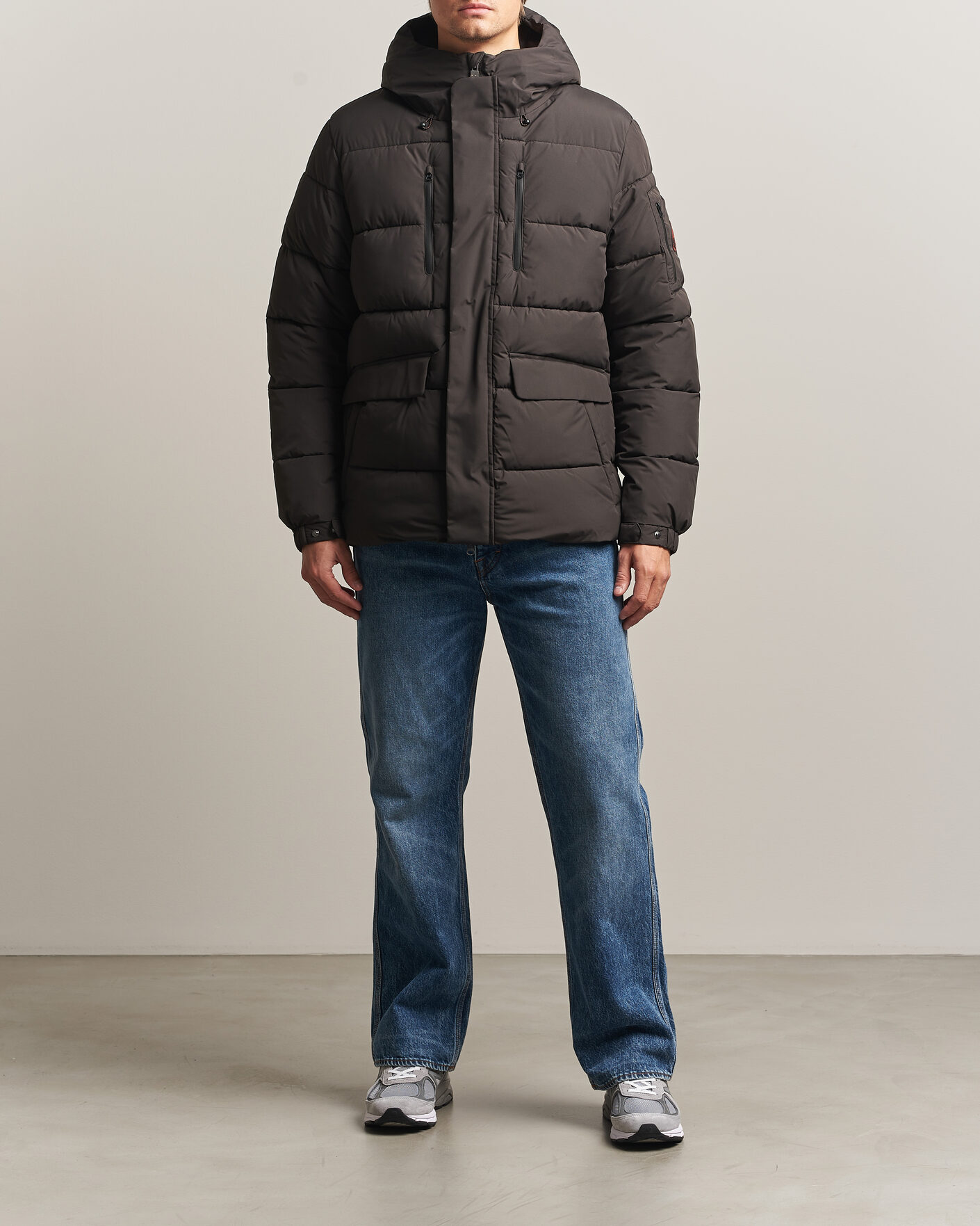 Heren | Jassen | Save The Duck | Espel Short Arctic Parka Brown Black