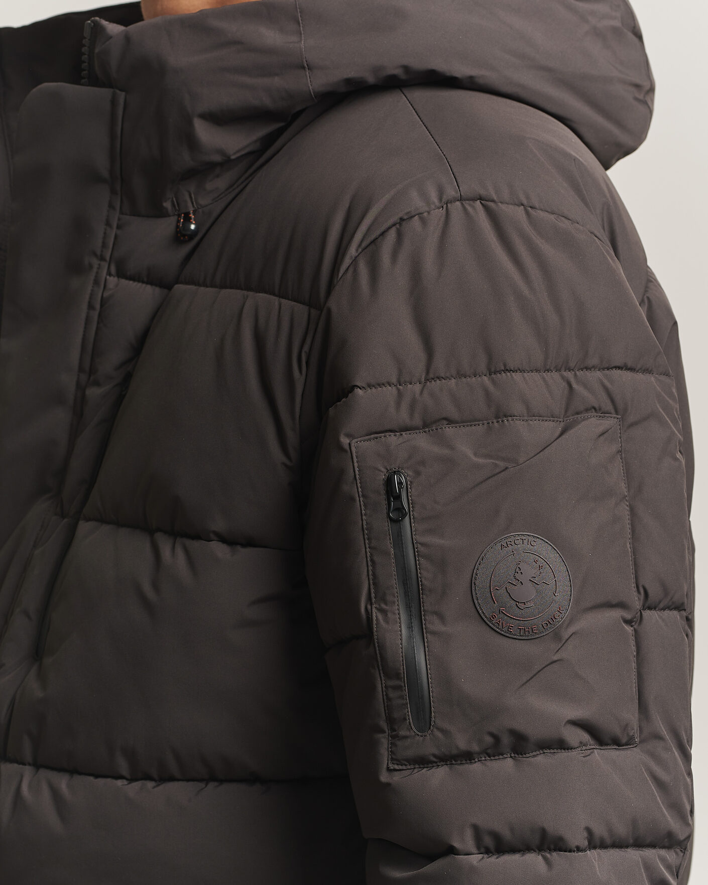 Heren | Jassen | Save The Duck | Espel Short Arctic Parka Brown Black