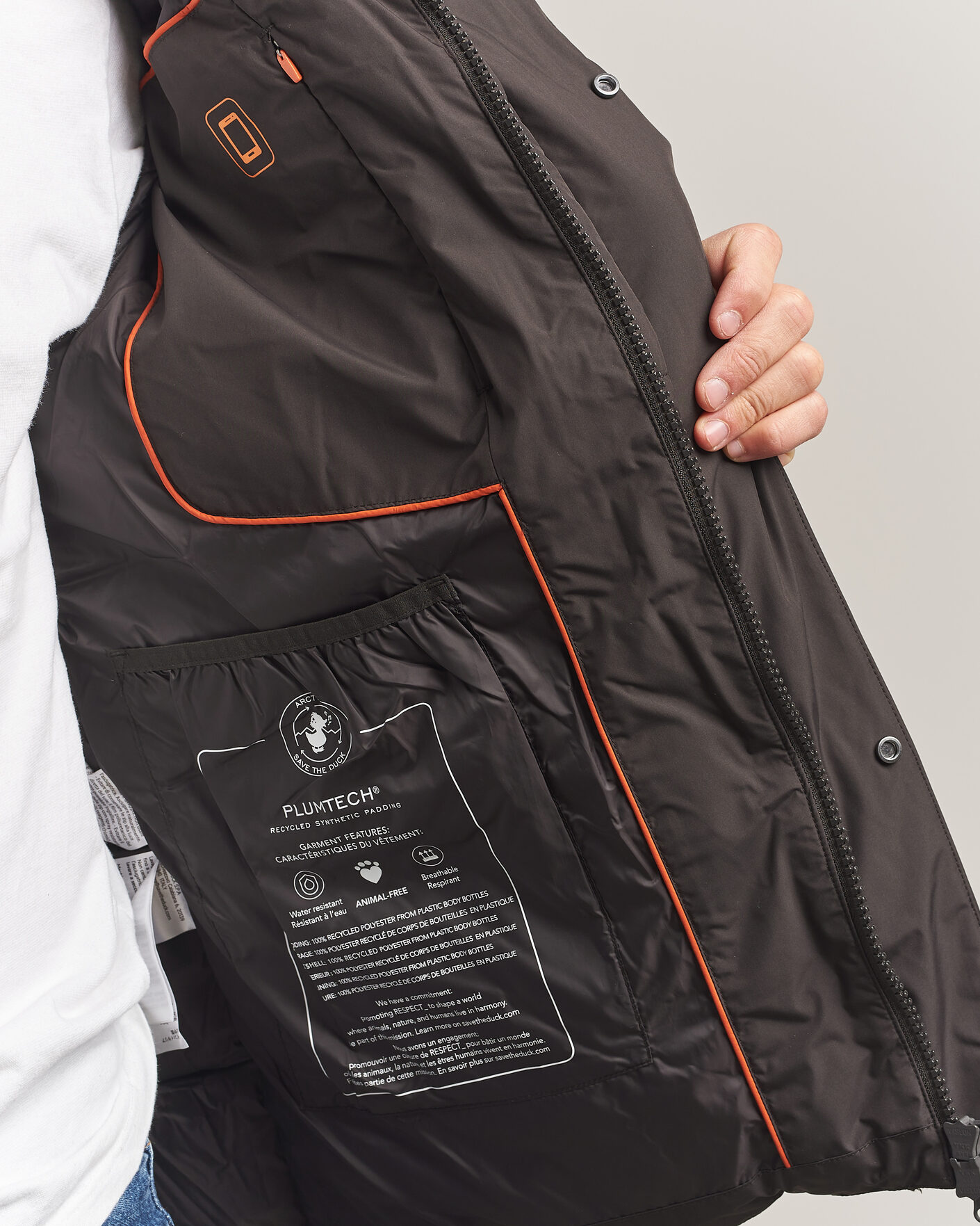 Heren | Jassen | Save The Duck | Espel Short Arctic Parka Brown Black