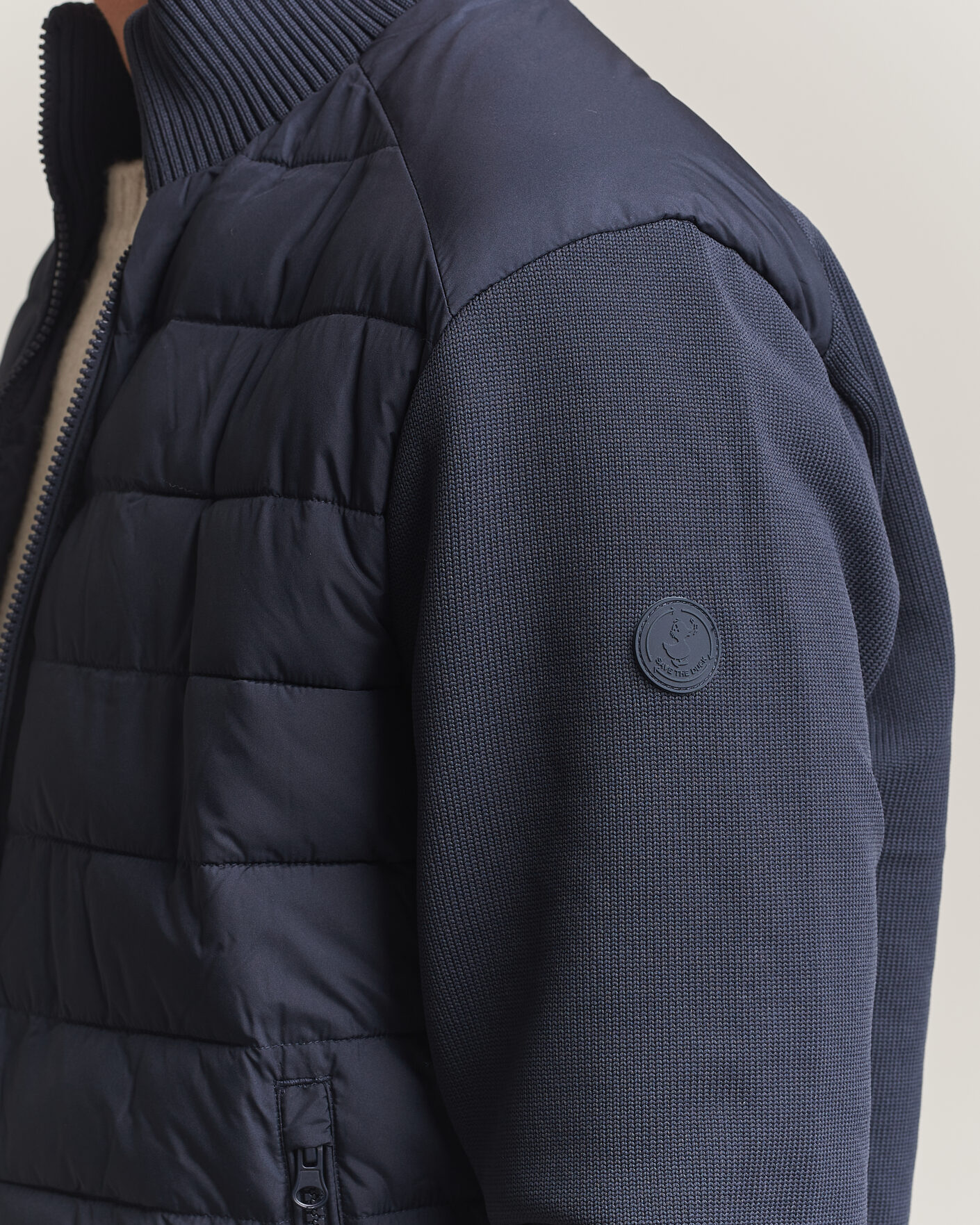 Heren | Jassen | Save The Duck | Sedum Hybrid Jacket Blue Black
