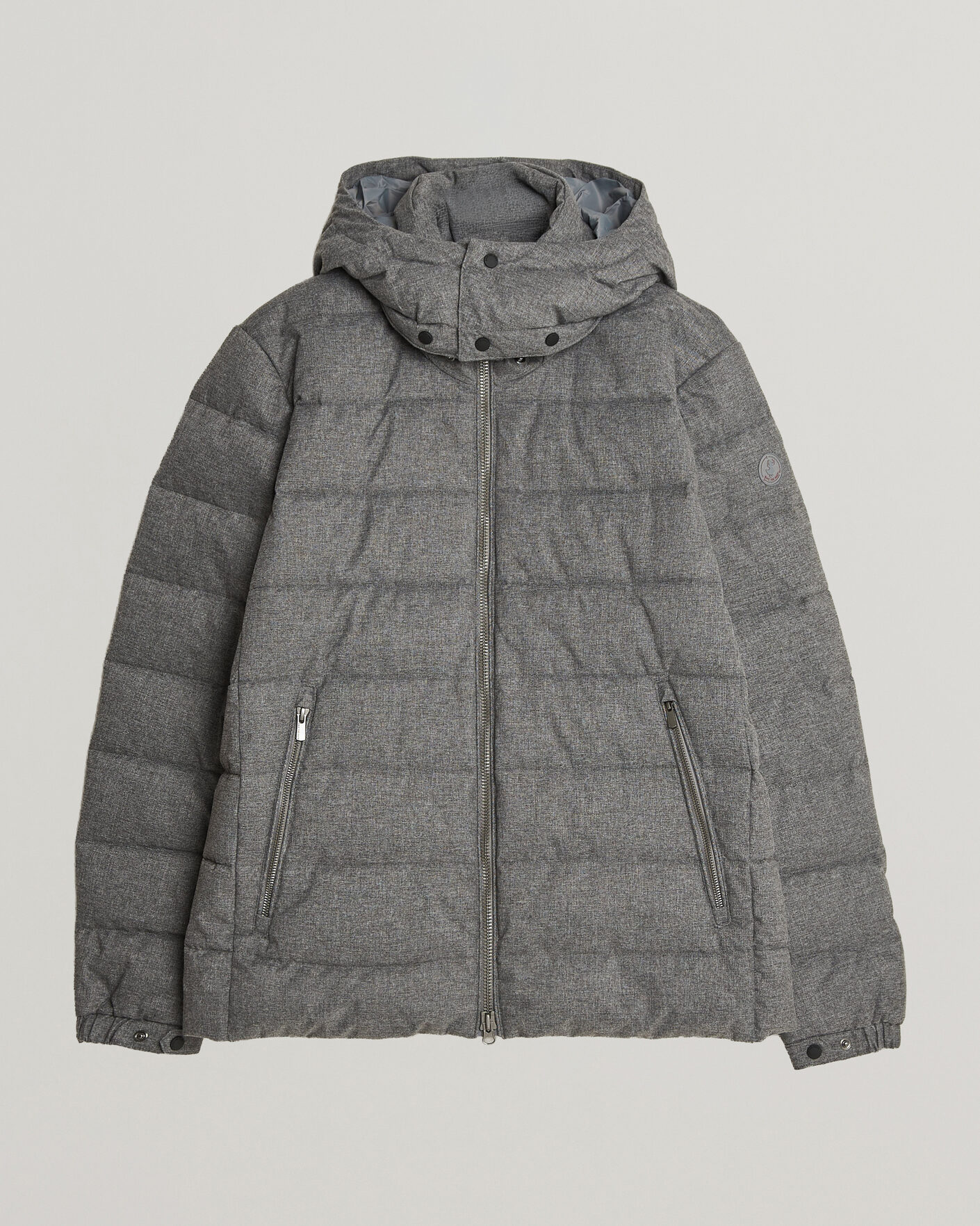 Heren | Jassen | Save The Duck | Constantin Padded Flannel Jacket Mid Grey Melange