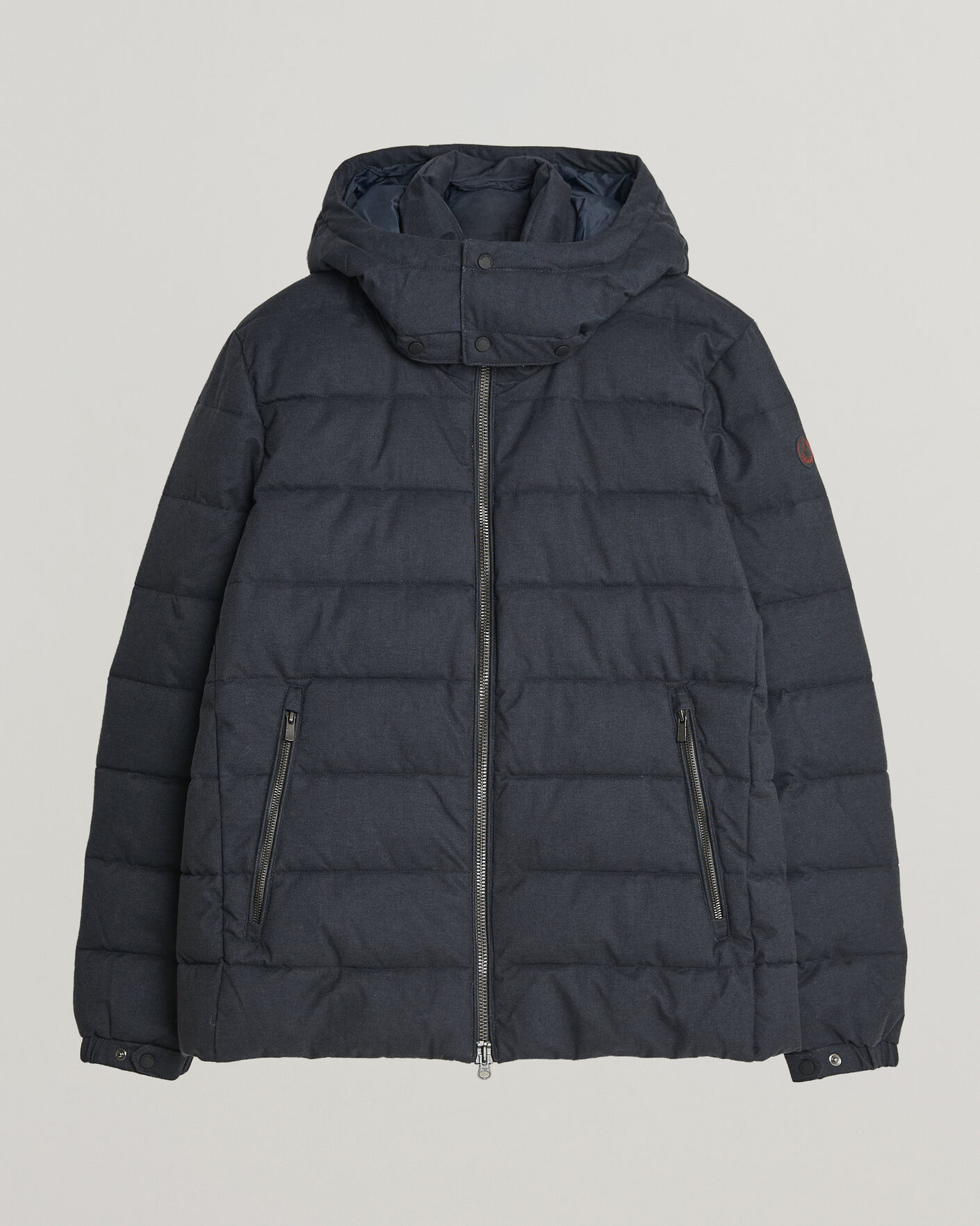 Heren | Jassen | Save The Duck | Constantin Padded Flannel Jacket Navy Blue Melange