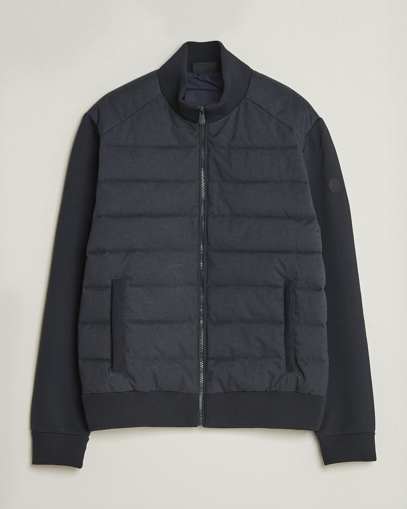 Heren | Jassen | Save The Duck | Lasse Padded Hybrid Jacket Navy Blue Melange