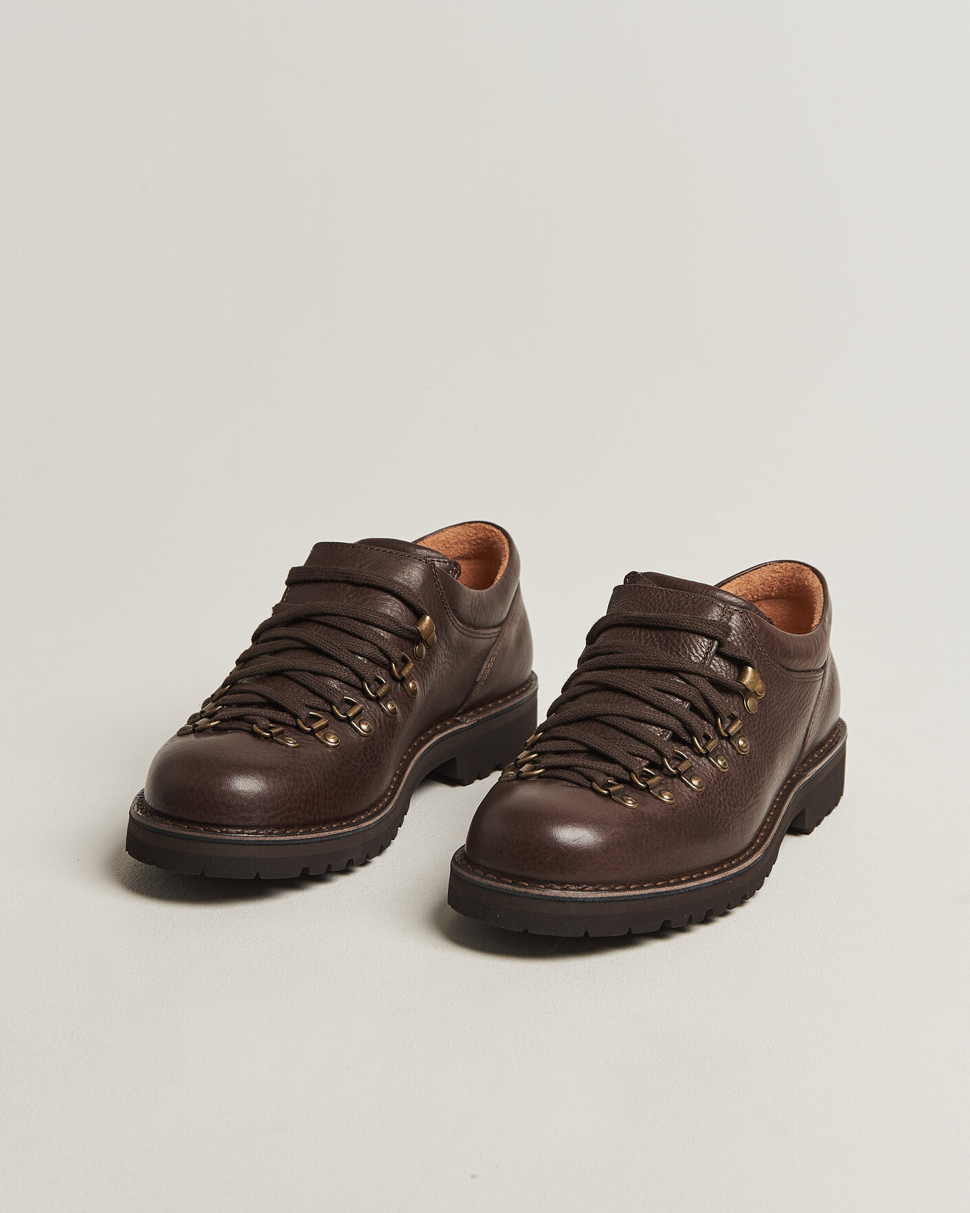 Heren | Laarzen | Fracap | M121 Low Grain Leather Boot Dark Brown