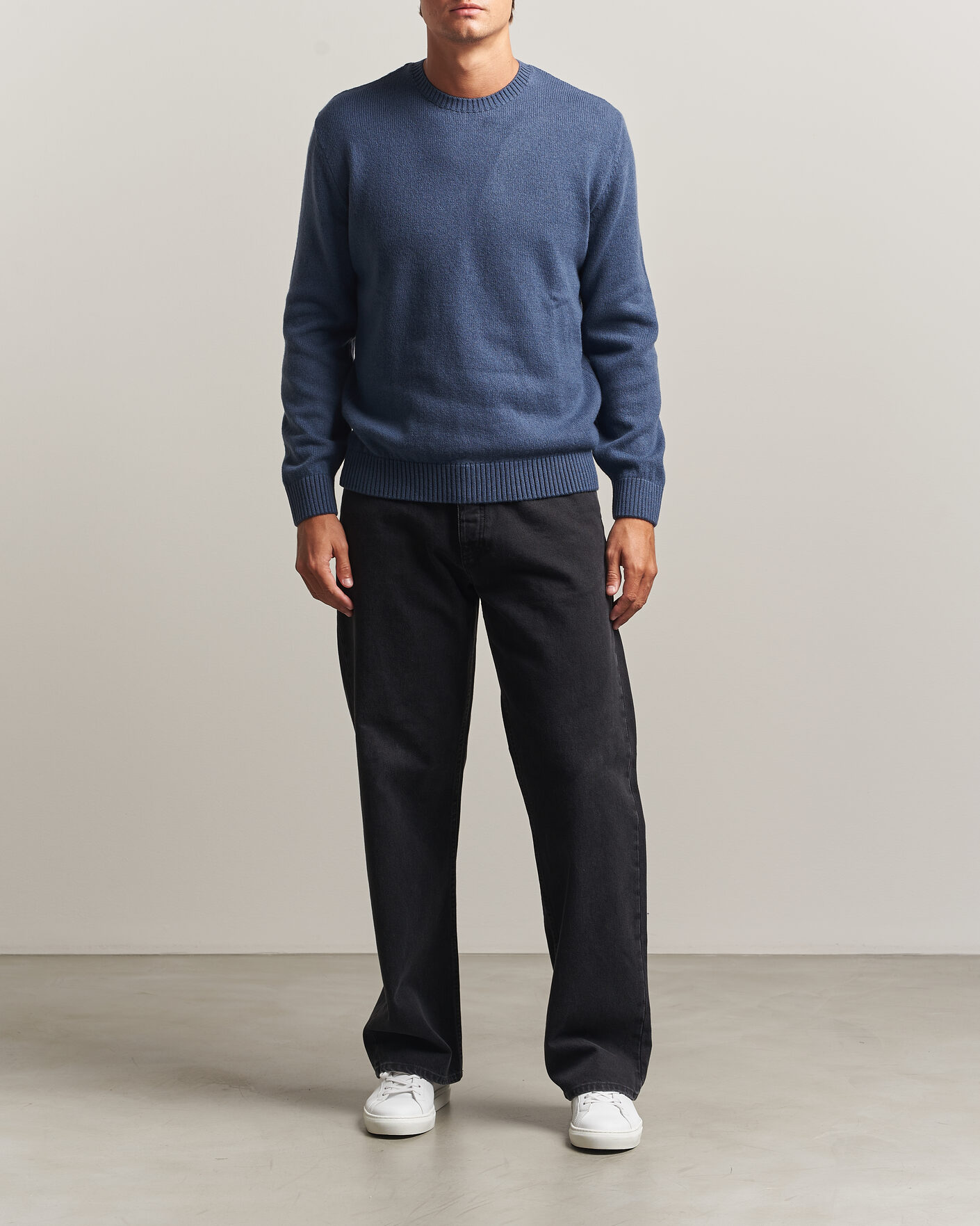 Heren | Truien | Colorful Standard | Classic Merino Wool Crew Neck Petrol Blue