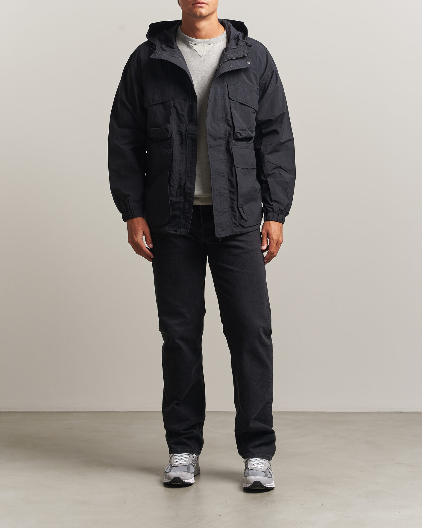 Heren | Jassen | Snow Peak | Nylon Double Rip Jacket Black