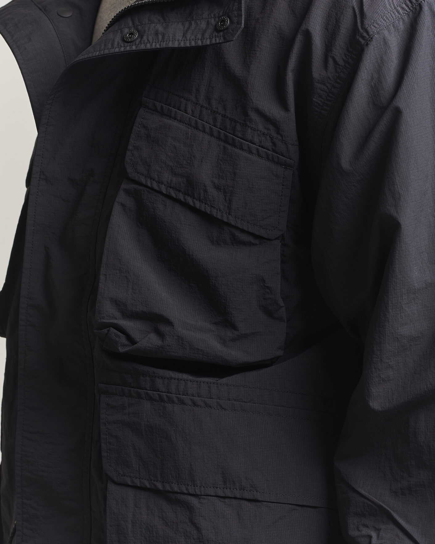 Heren | Jassen | Snow Peak | Nylon Double Rip Jacket Black