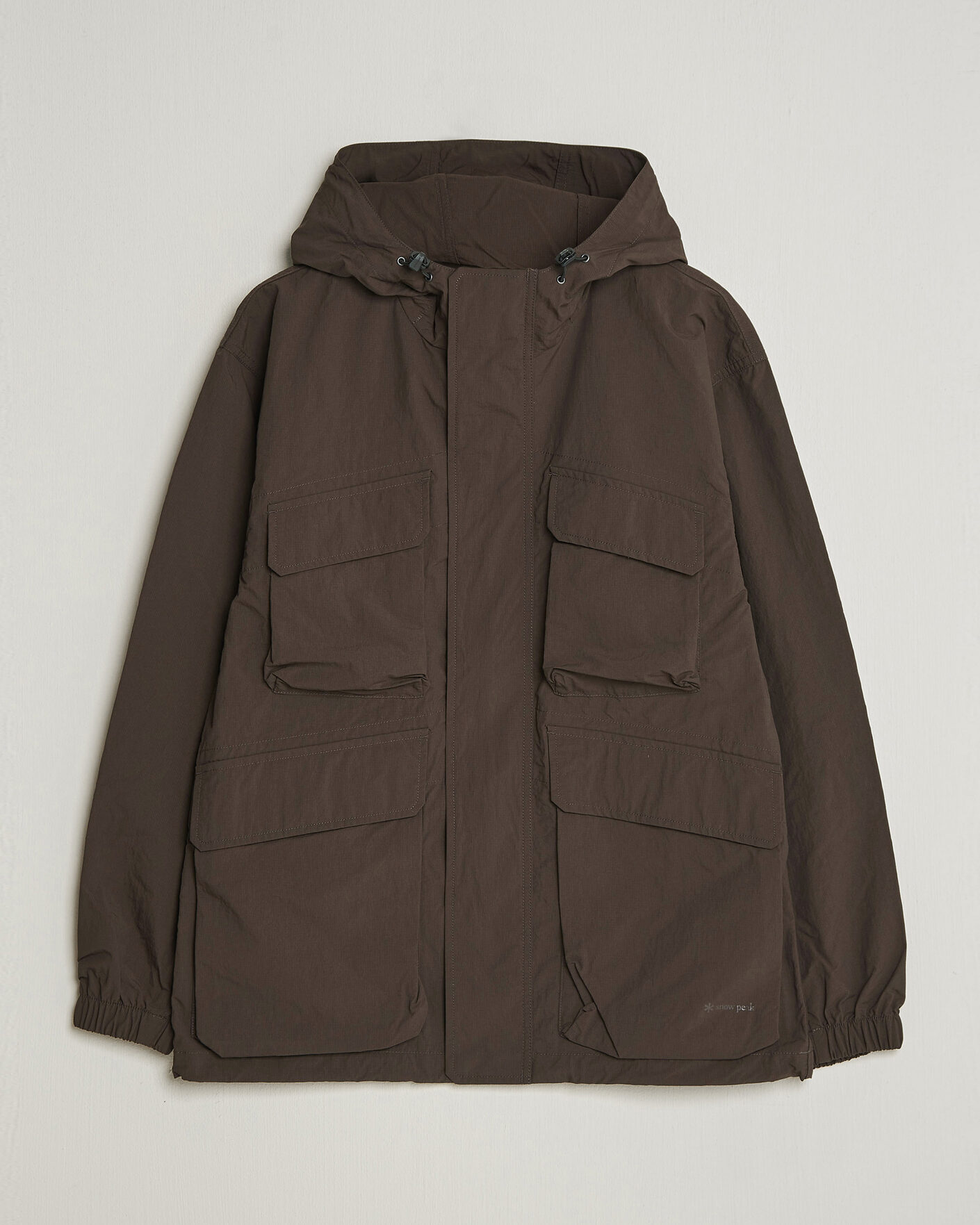 Heren | Jassen | Snow Peak | Nylon Double Rip Jacket Dark Brown