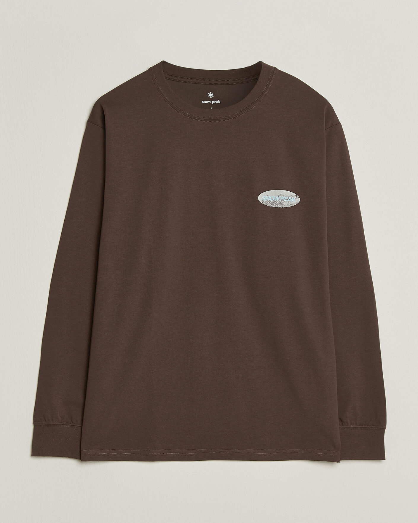 Heren | T-shirts | Snow Peak | Campscape L/S T-Shirt Brown