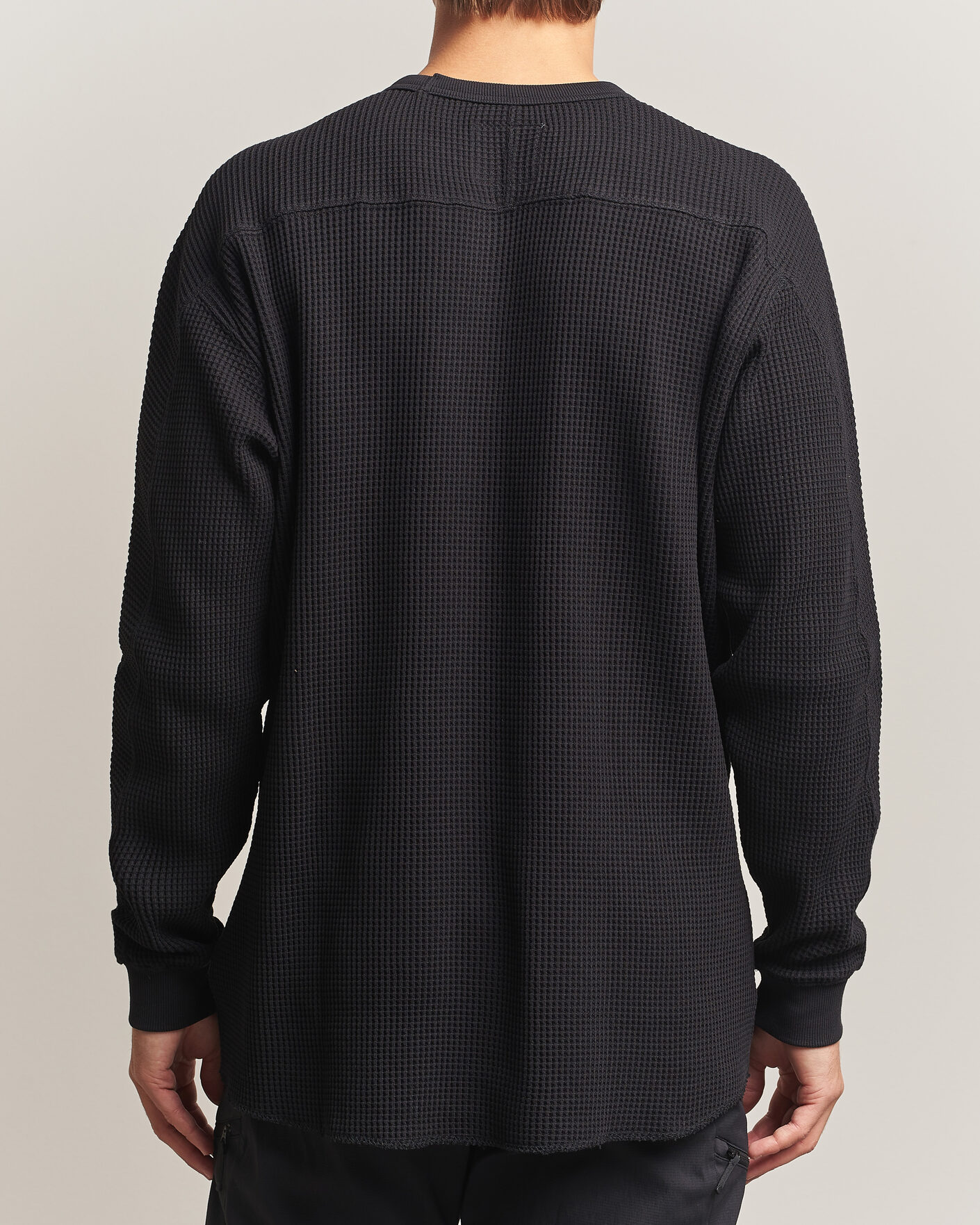 Heren | Truien | Snow Peak | Heavyweight Waffle Pullover Black