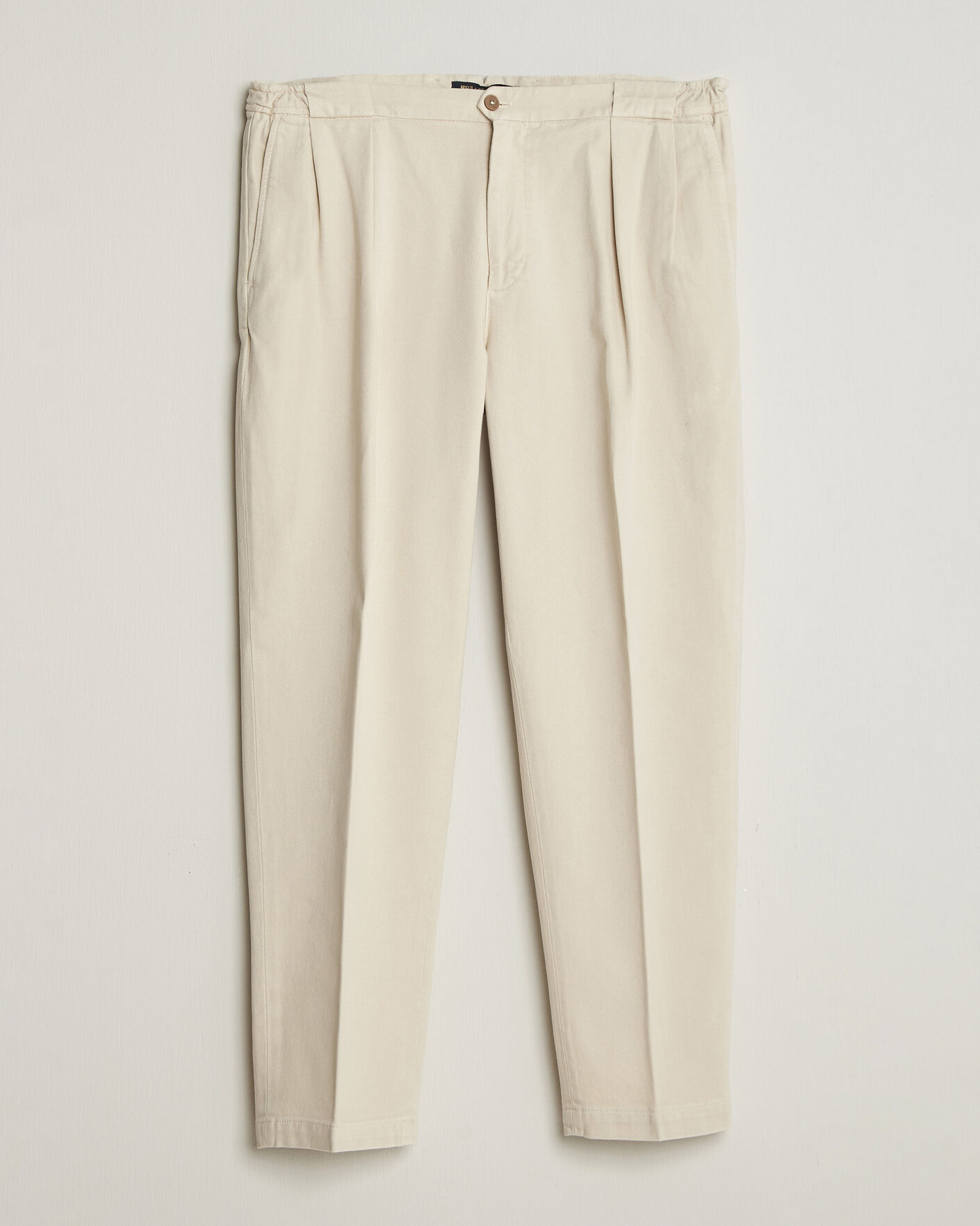 Heren | Broeken | Briglia 1949 | Portobello Loose Fit Cotton Trousers Ecru