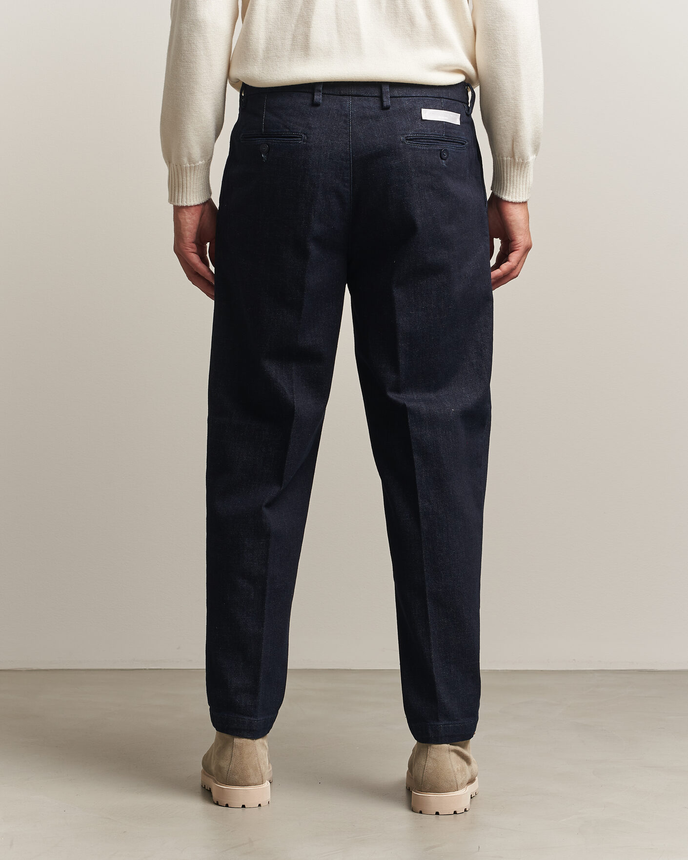 Heren | Broeken | Briglia 1949 | Portobello Loose Fit Denim Trousers Dark Blue