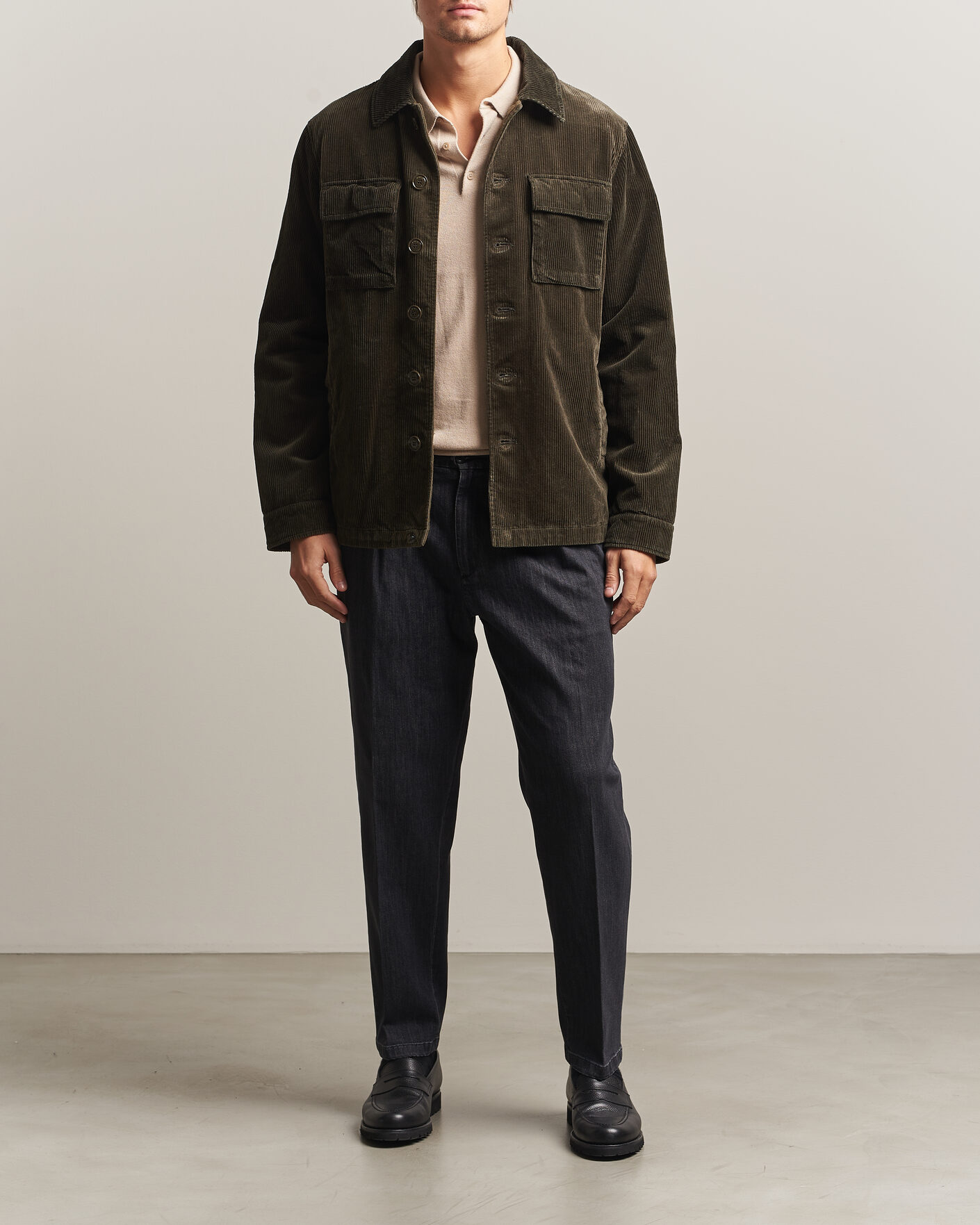 Heren | Broeken | Briglia 1949 | Portobello Loose Fit Denim Trousers Grey