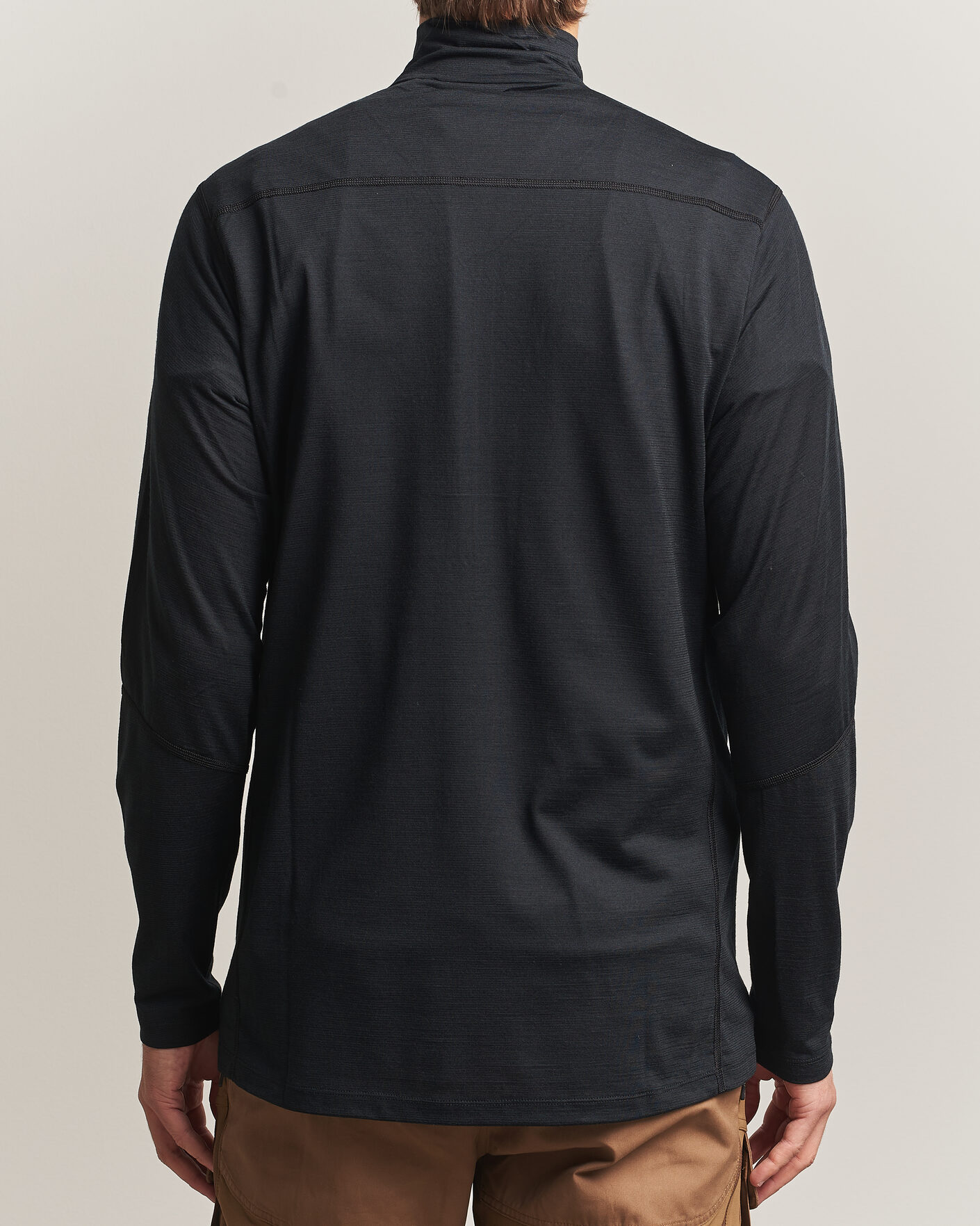 Heren | Truien | Norrøna | Falketind Equalizer Wool Zip Neck Caviar Black