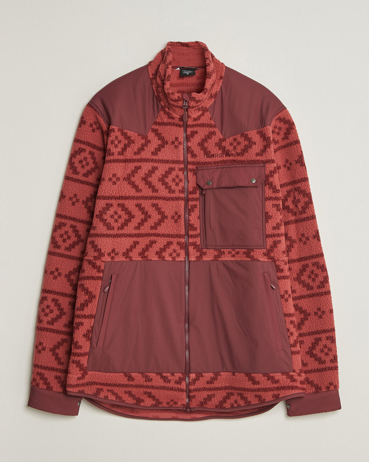 Heren | Jassen | Norrøna | Tamok Warm3 Fleece Jacket Cowhide