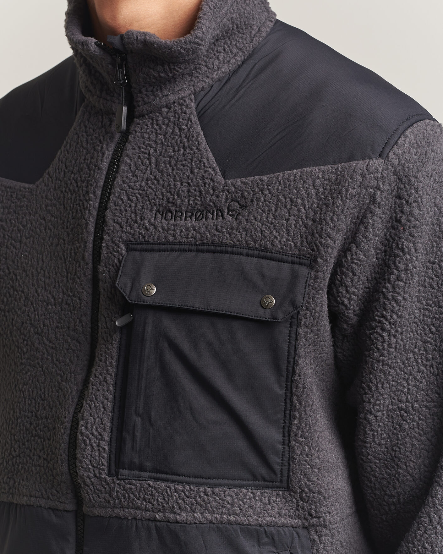 Heren | Jassen | Norrøna | Tamok Warm3 Fleece Jacket Phantom