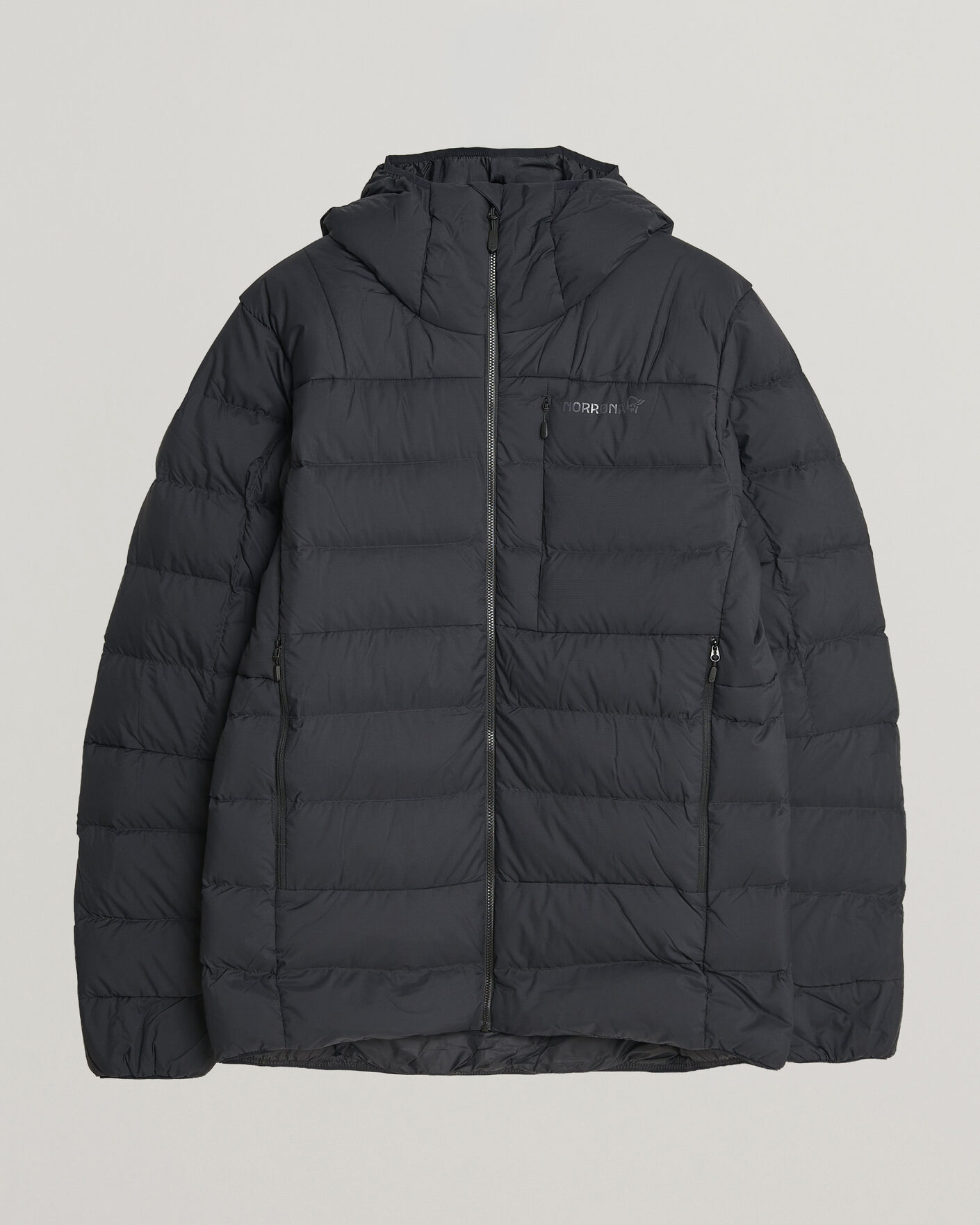Heren | Jassen | Norrøna | Femund Down 700 Zip Hood Caviar Black