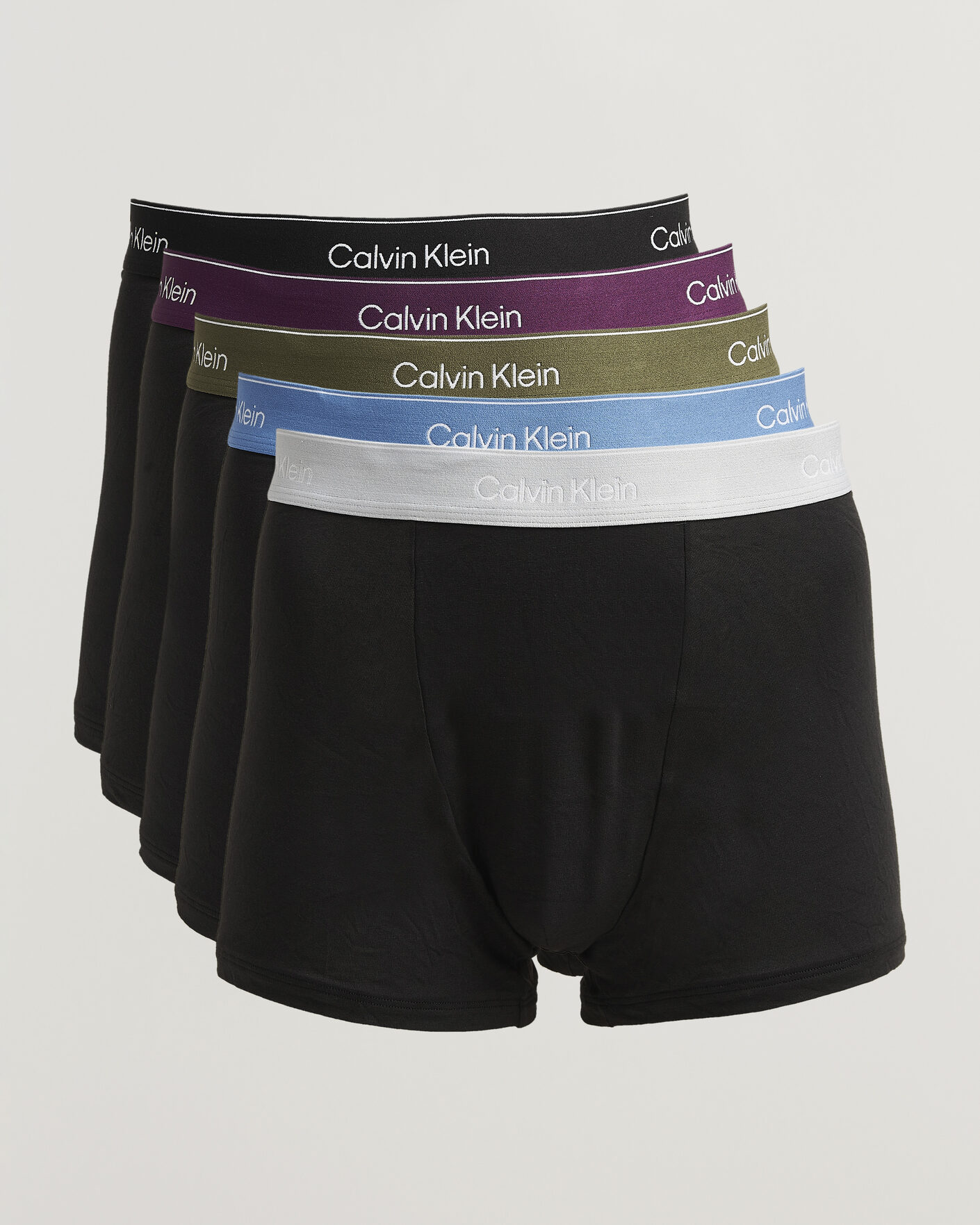 Heren | Ondergoed | Calvin Klein | 5-Pack Icon Cotton Stretch Relaxed Trunk Black