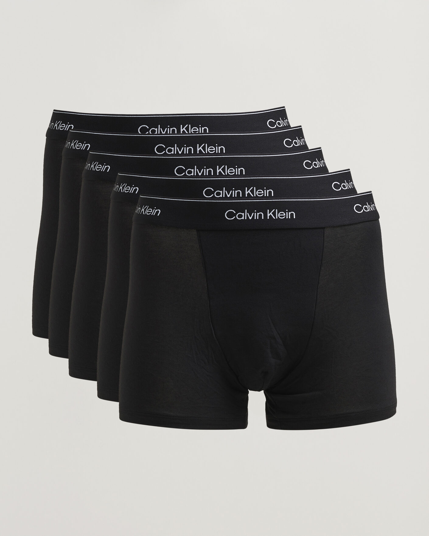 Heren | Ondergoed | Calvin Klein | 5-Pack Icon Cotton Stretch Relaxed Trunk Black