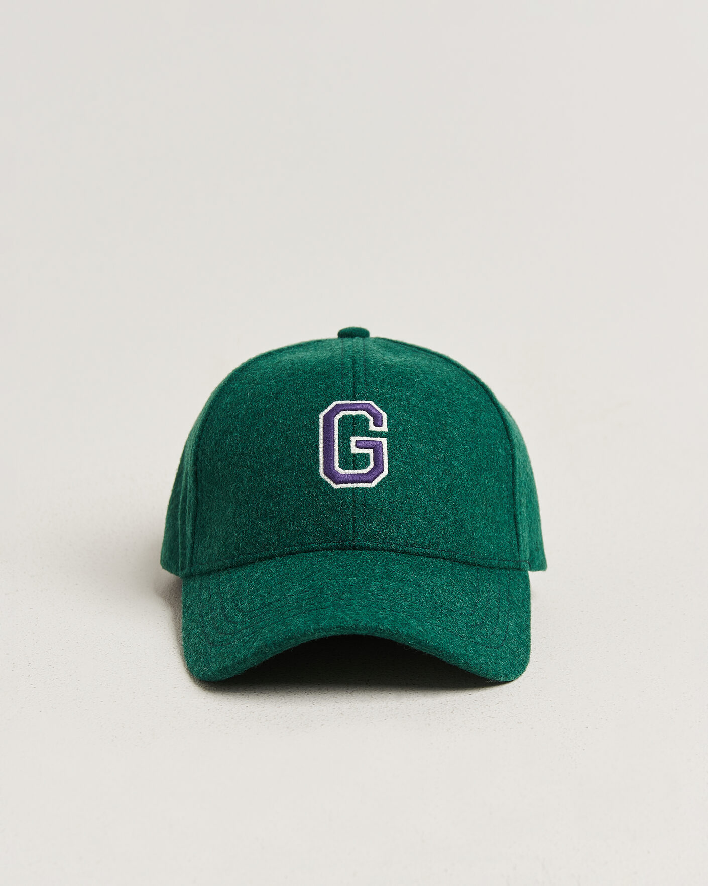 Heren | Hoeden en petten | Gant | G Badge Wool Melton Cap Dark Emerald