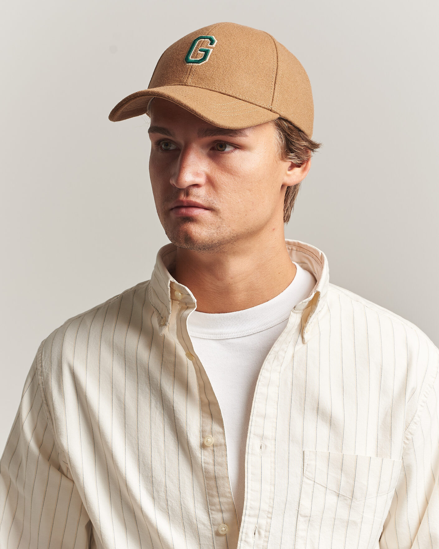 Heren | Hoeden en petten | Gant | G Badge Wool Melton Cap Autumn Yellow
