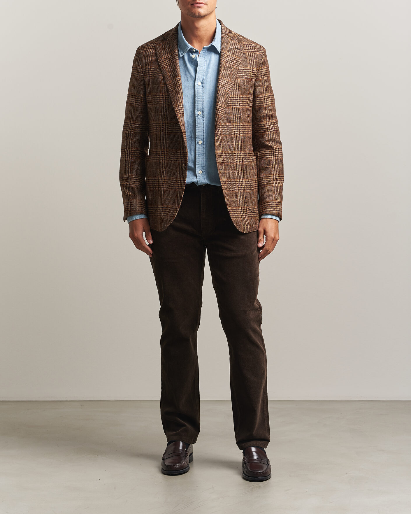 Heren | Broeken | Gant | Regular Fit Corduroy 5-Pocket Pants Black Brown