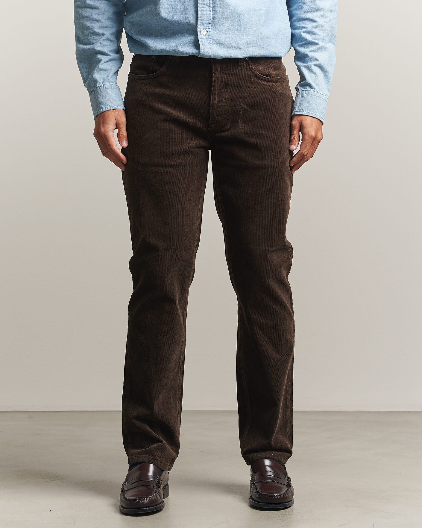 Heren | Broeken | Gant | Regular Fit Corduroy 5-Pocket Pants Black Brown