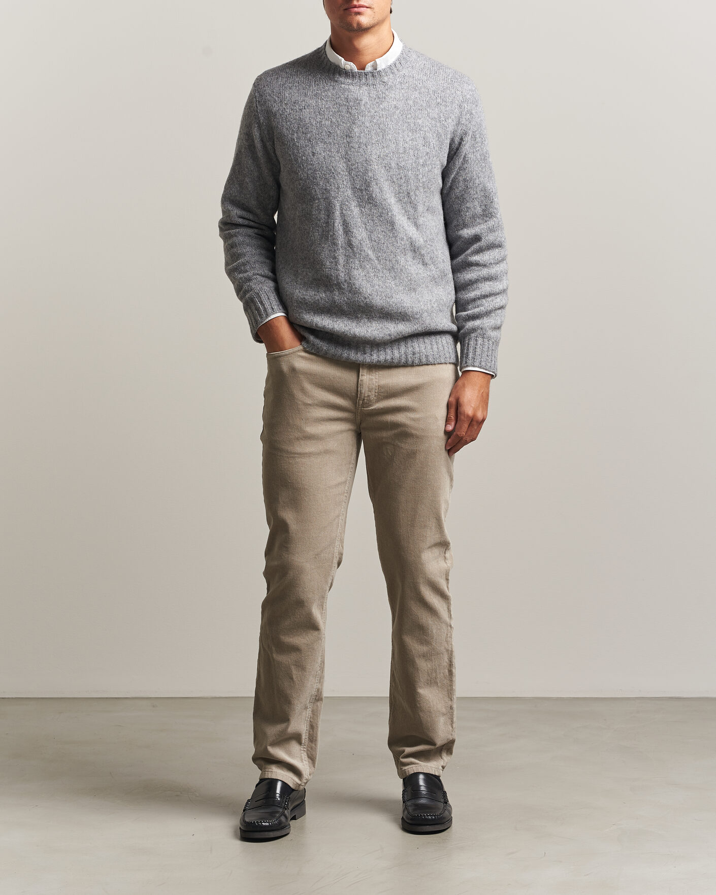Heren | Broeken | Gant | Regular Fit Corduroy 5-Pocket Pants Mist Taupe