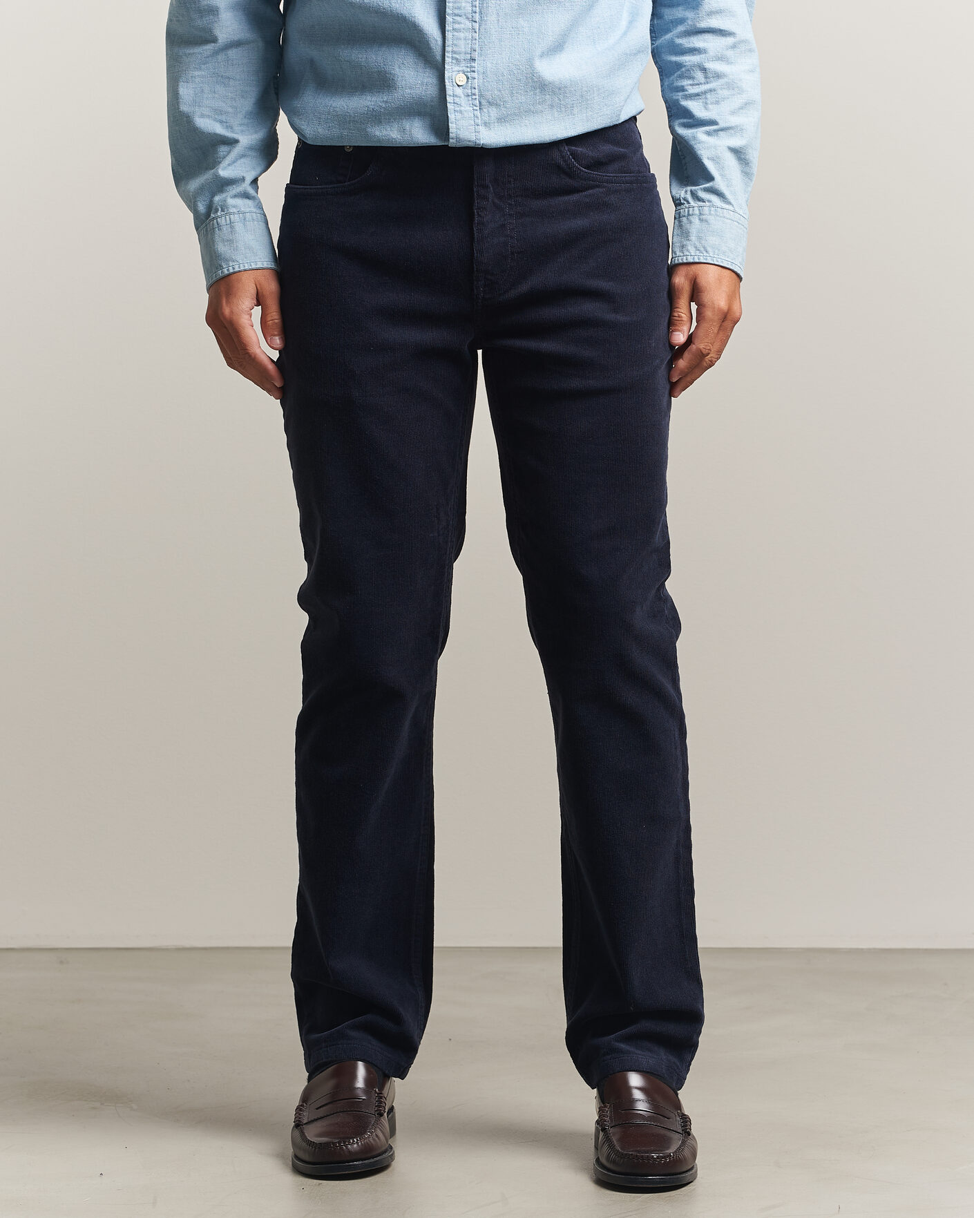 Heren | Broeken | Gant | Regular Fit Corduroy 5-Pocket Pants Evening Blue
