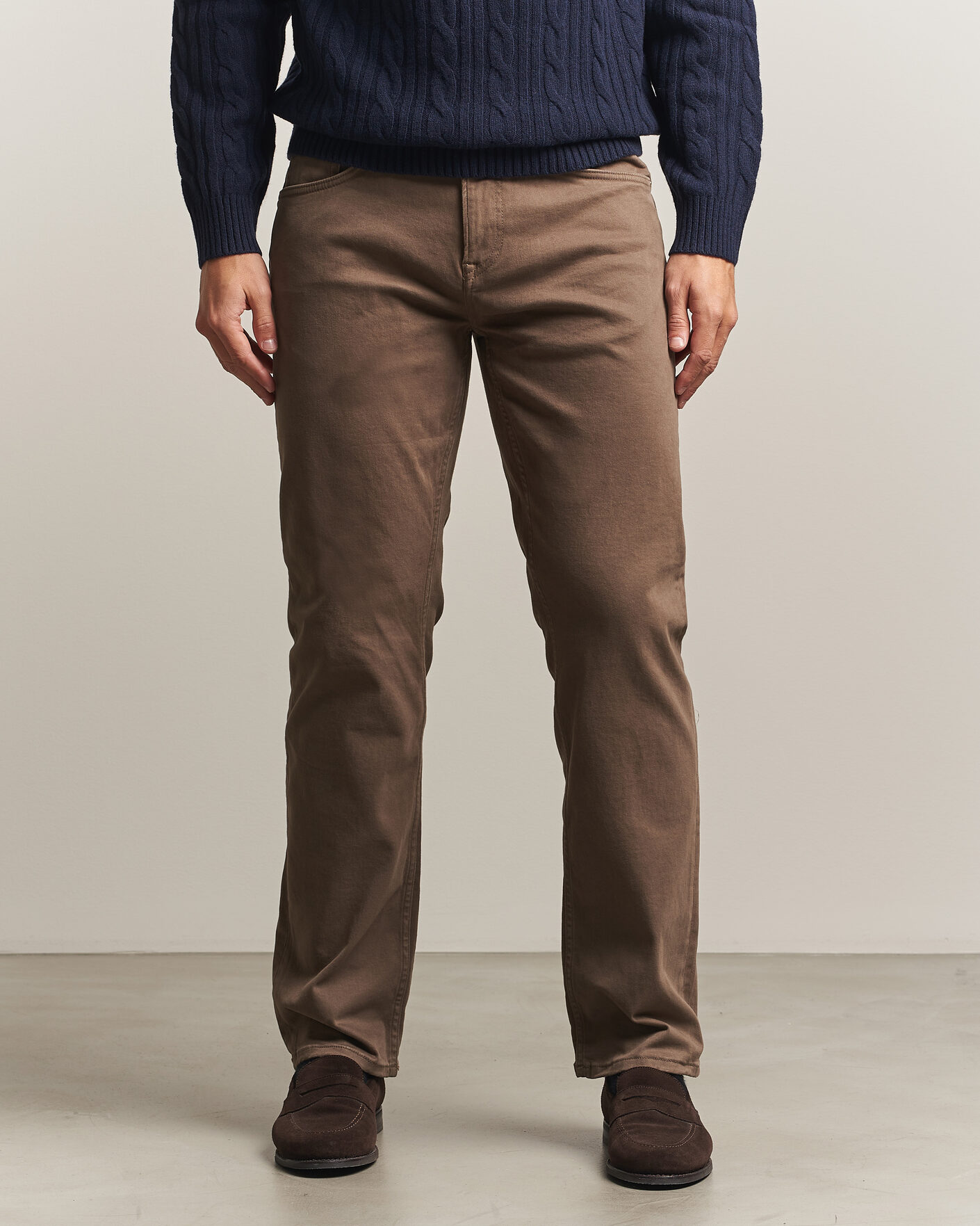 Heren | Broeken | Gant | Regular Fit Moleskin 5-Pocket Pants Faded Taupe