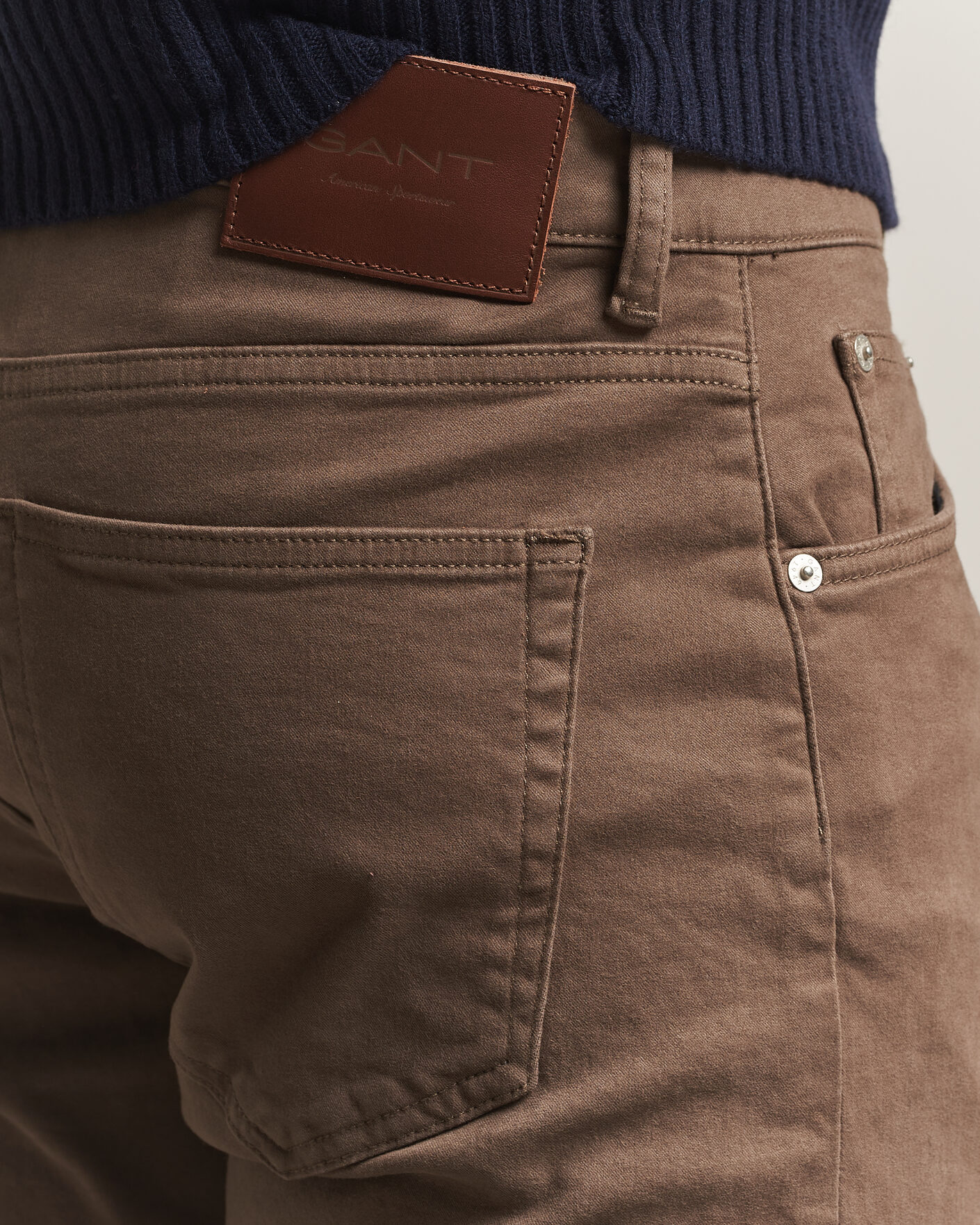 Heren | Broeken | Gant | Regular Fit Moleskin 5-Pocket Pants Faded Taupe