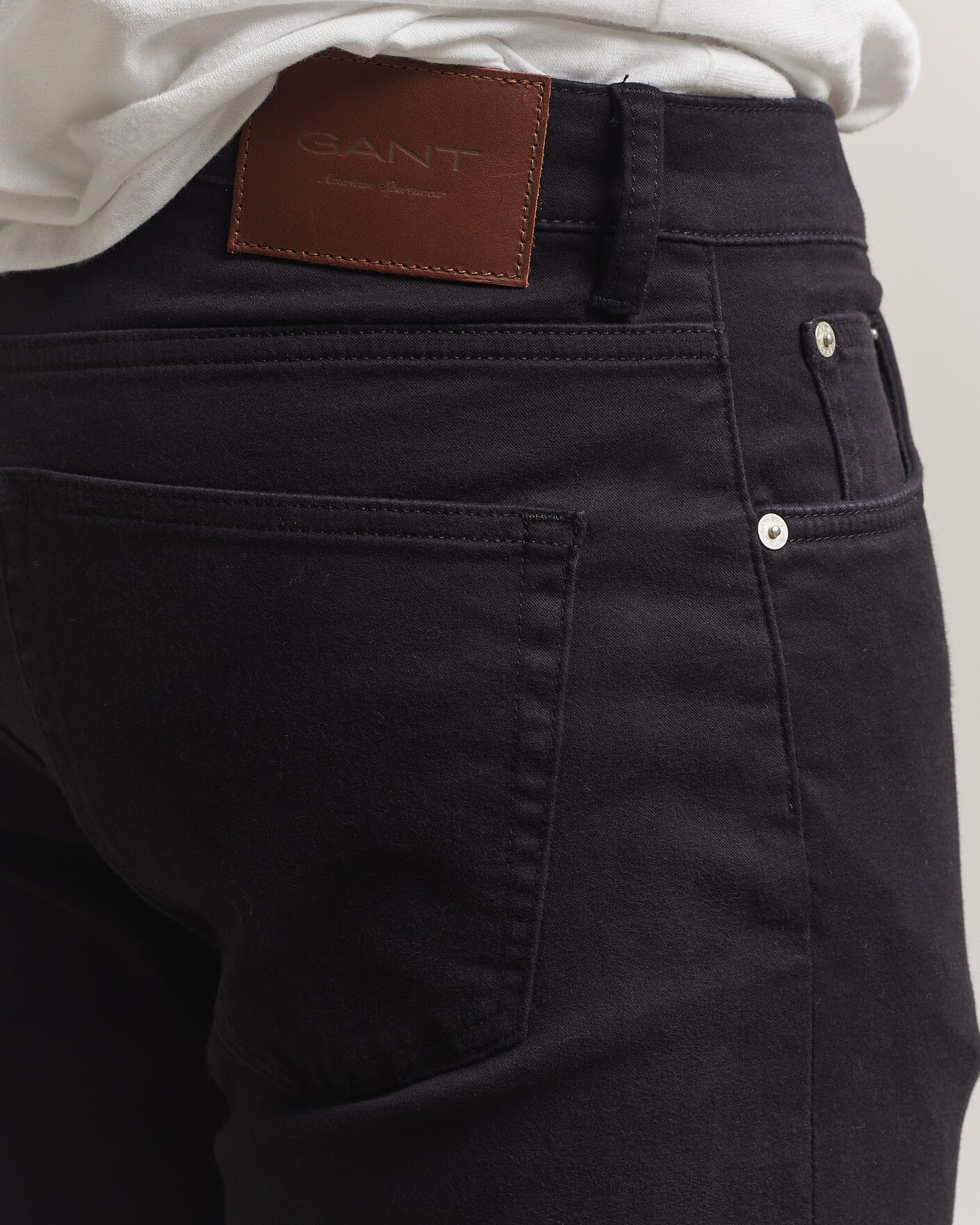 Heren | Broeken | Gant | Regular Fit Moleskin 5-Pocket Pants Black