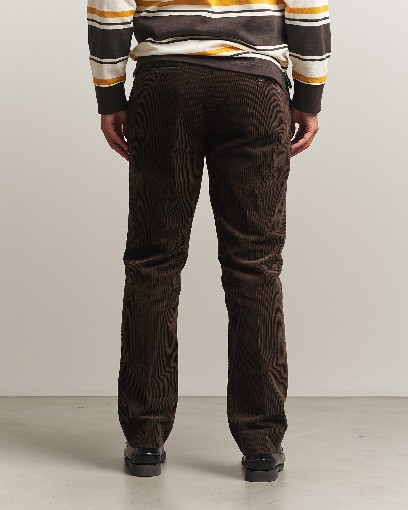 Heren | Broeken | Gant | Corduroy Trousers Black Brown