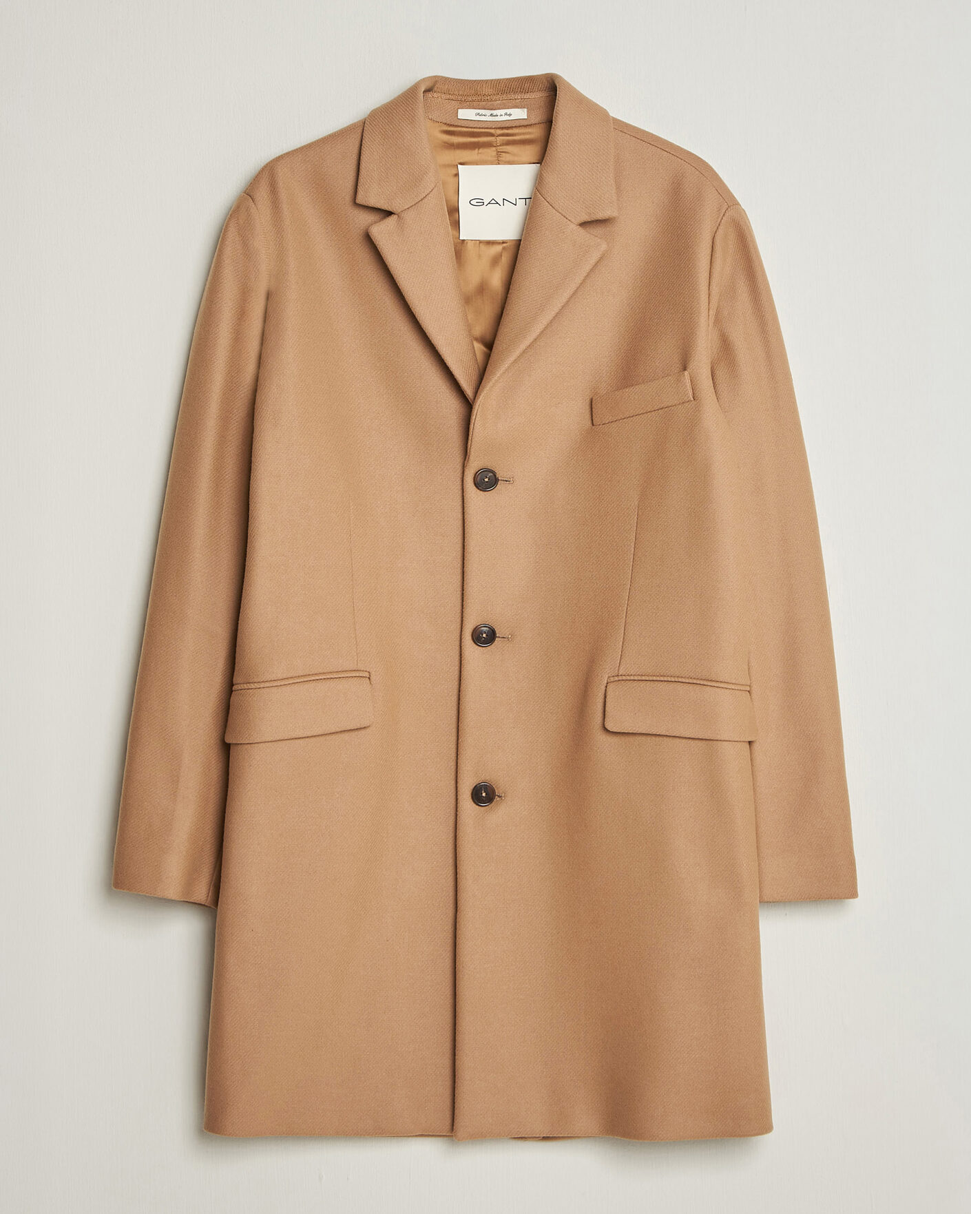 Heren | Jassen | Gant | Classic Wool/Cashmere Coat Light Taupe