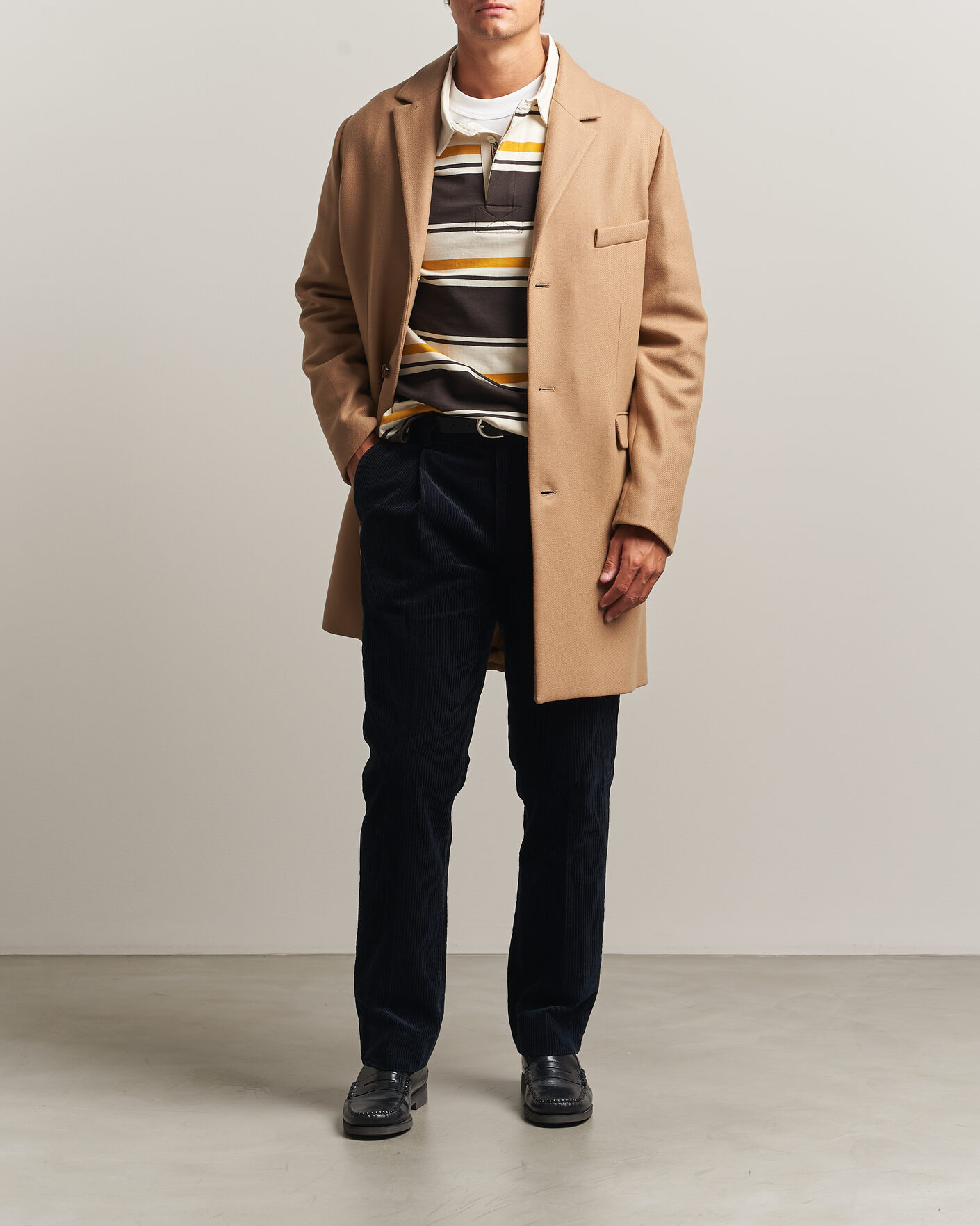 Heren | Jassen | Gant | Classic Wool/Cashmere Coat Light Taupe