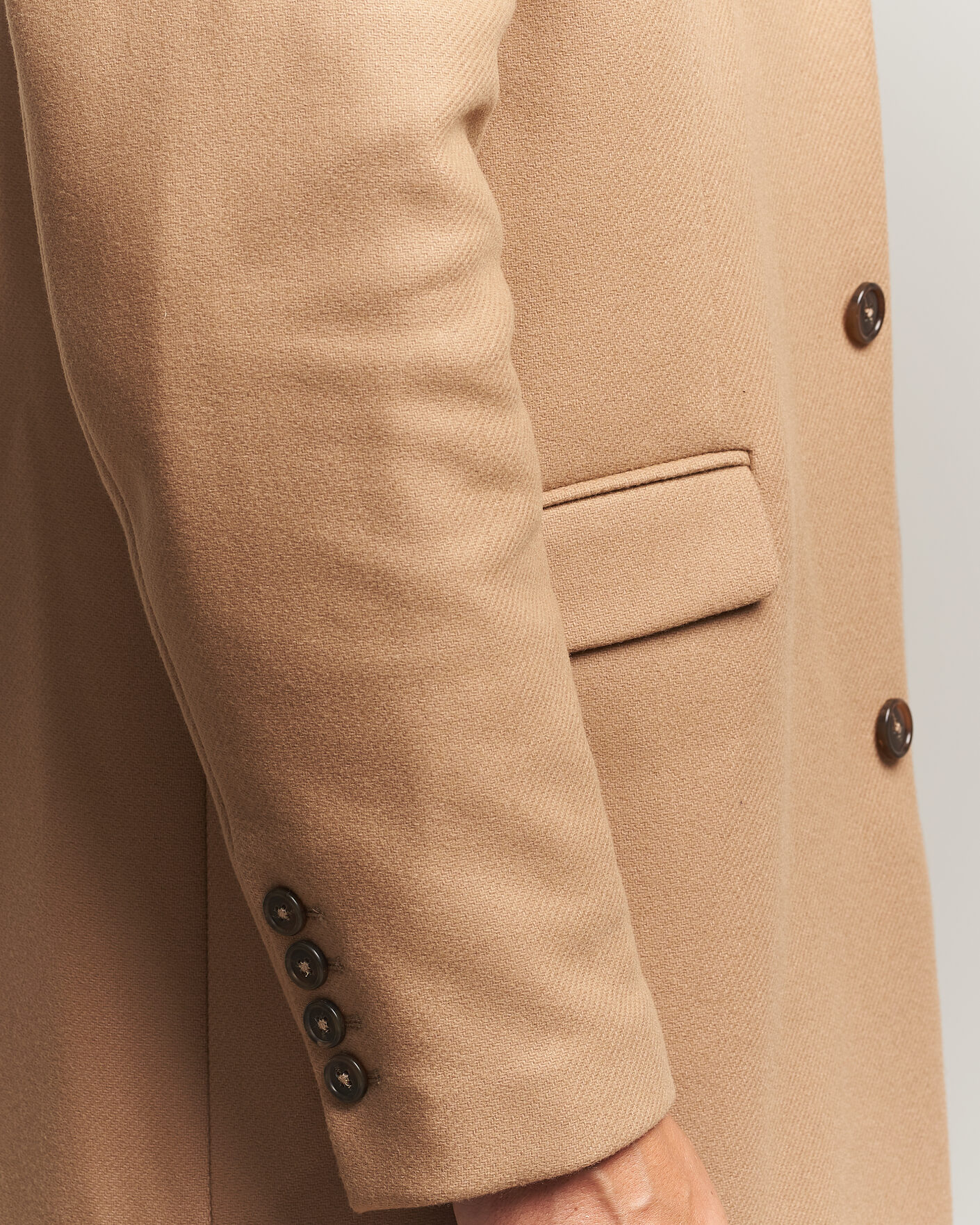 Heren | Jassen | Gant | Classic Wool/Cashmere Coat Light Taupe