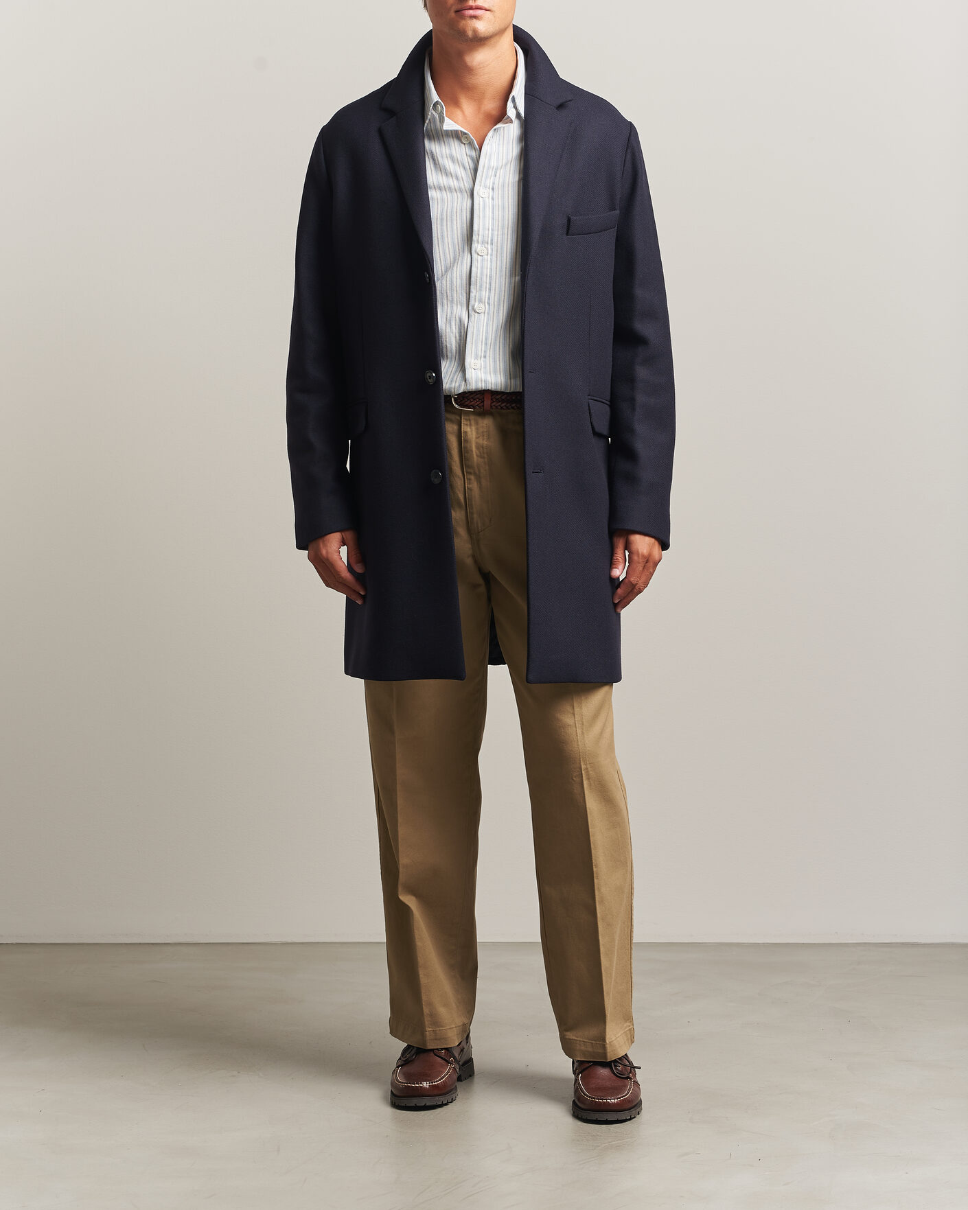 Heren | Jassen | Gant | Classic Wool/Cashmere Coat Evening Blue