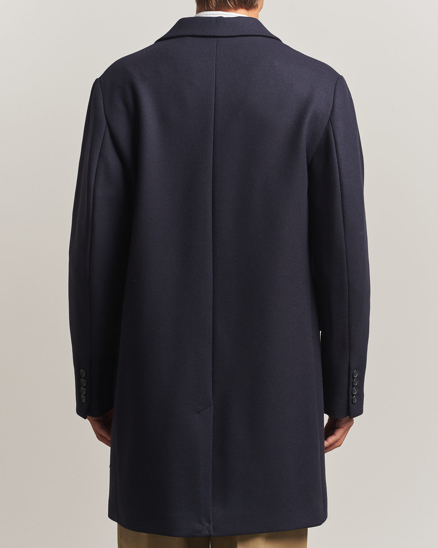 Heren | Jassen | Gant | Classic Wool/Cashmere Coat Evening Blue