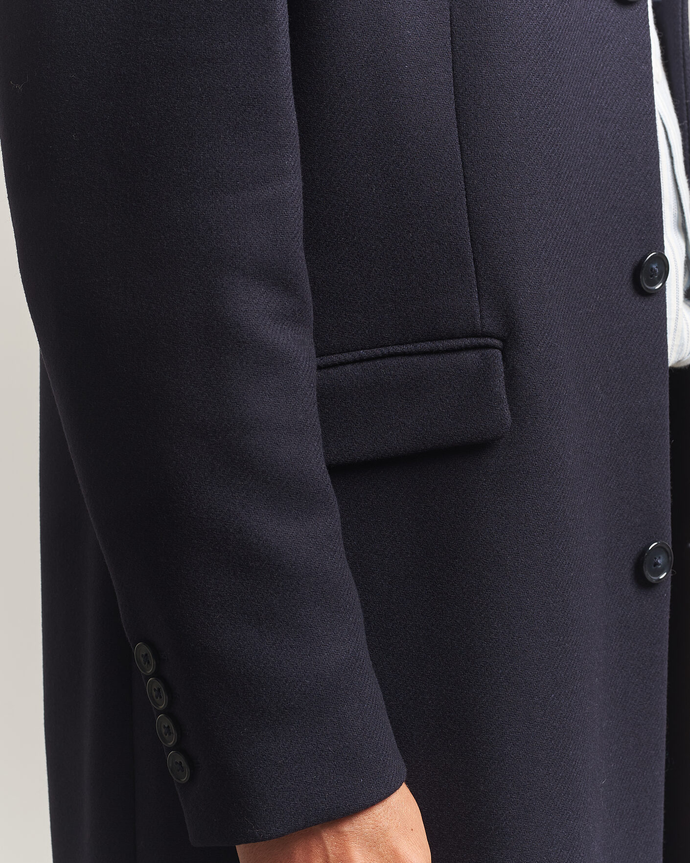 Heren | Jassen | Gant | Classic Wool/Cashmere Coat Evening Blue
